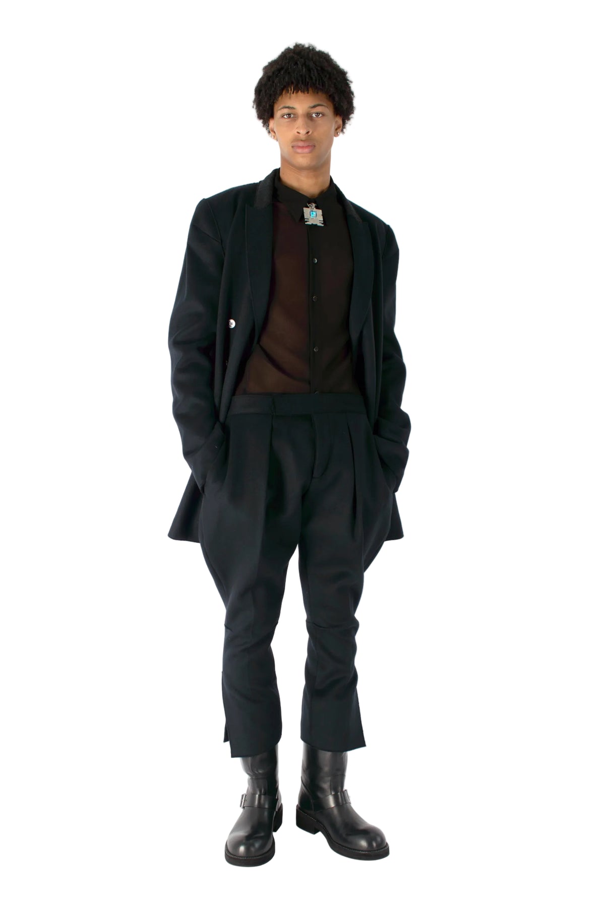 Oversized Double-Breasted Jacket