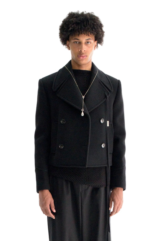 Dalmar Double-Breasted Short Caban