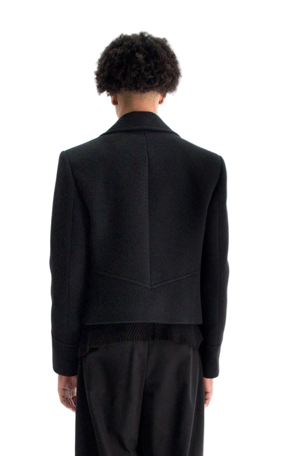 Dalmar Double-Breasted Short Caban