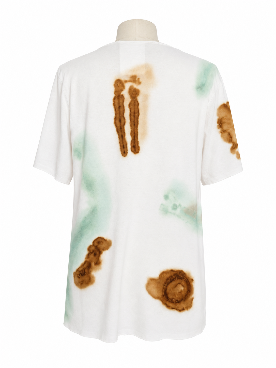 O.D. Reverse Stained S. Short Crewneck Slant Shirt