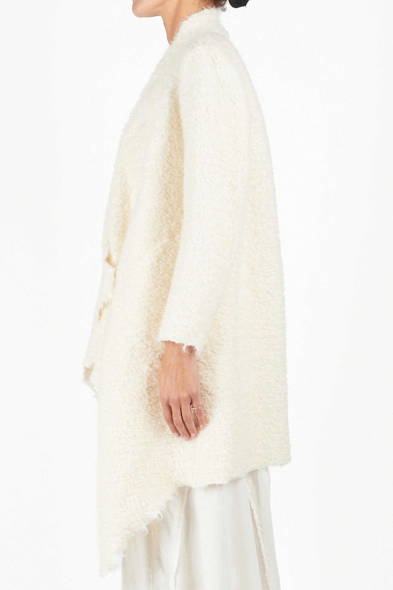 Raw Edge Cape Coat