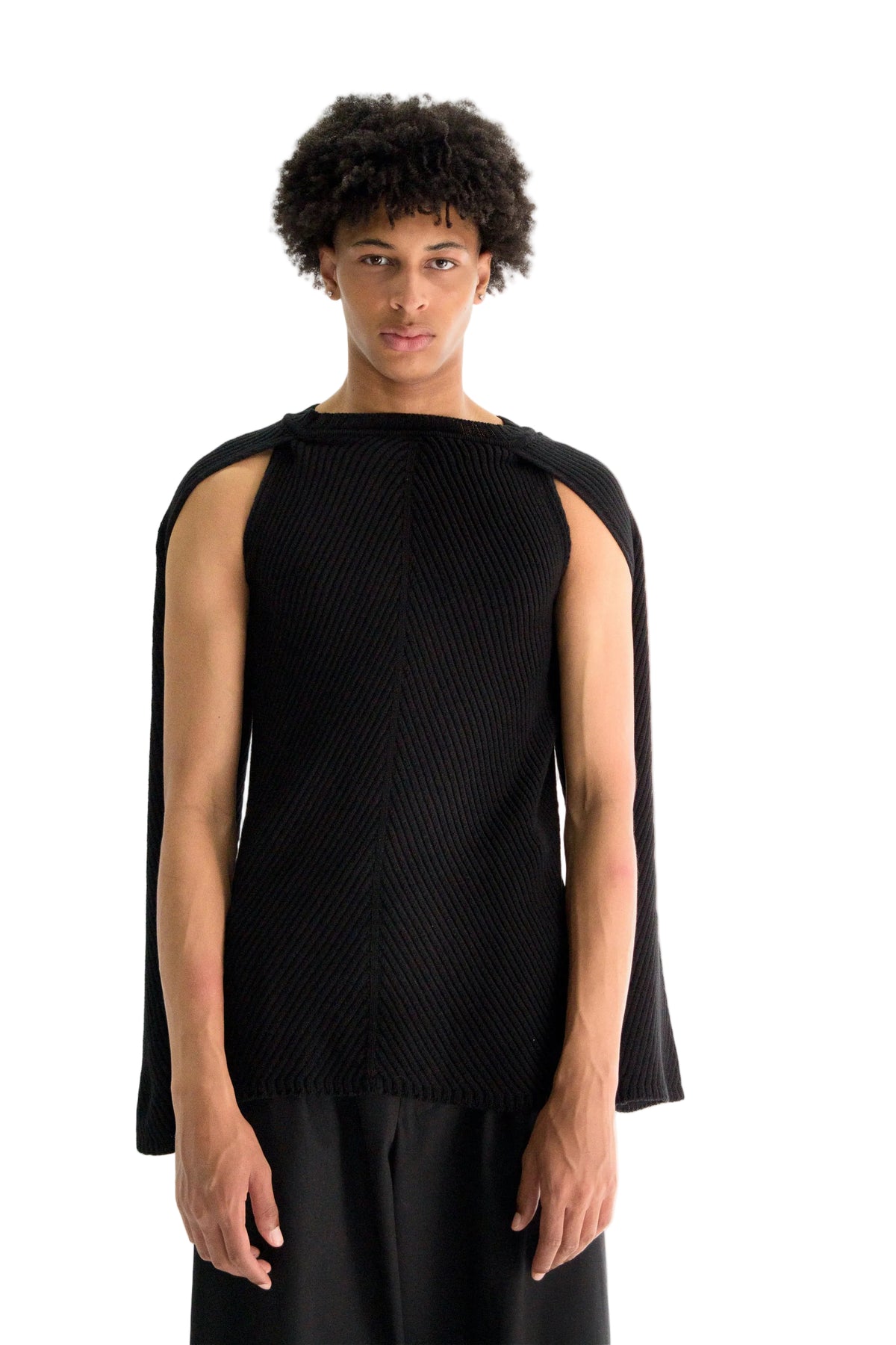 Ferdin Diagonal Rib Comfort Sweater