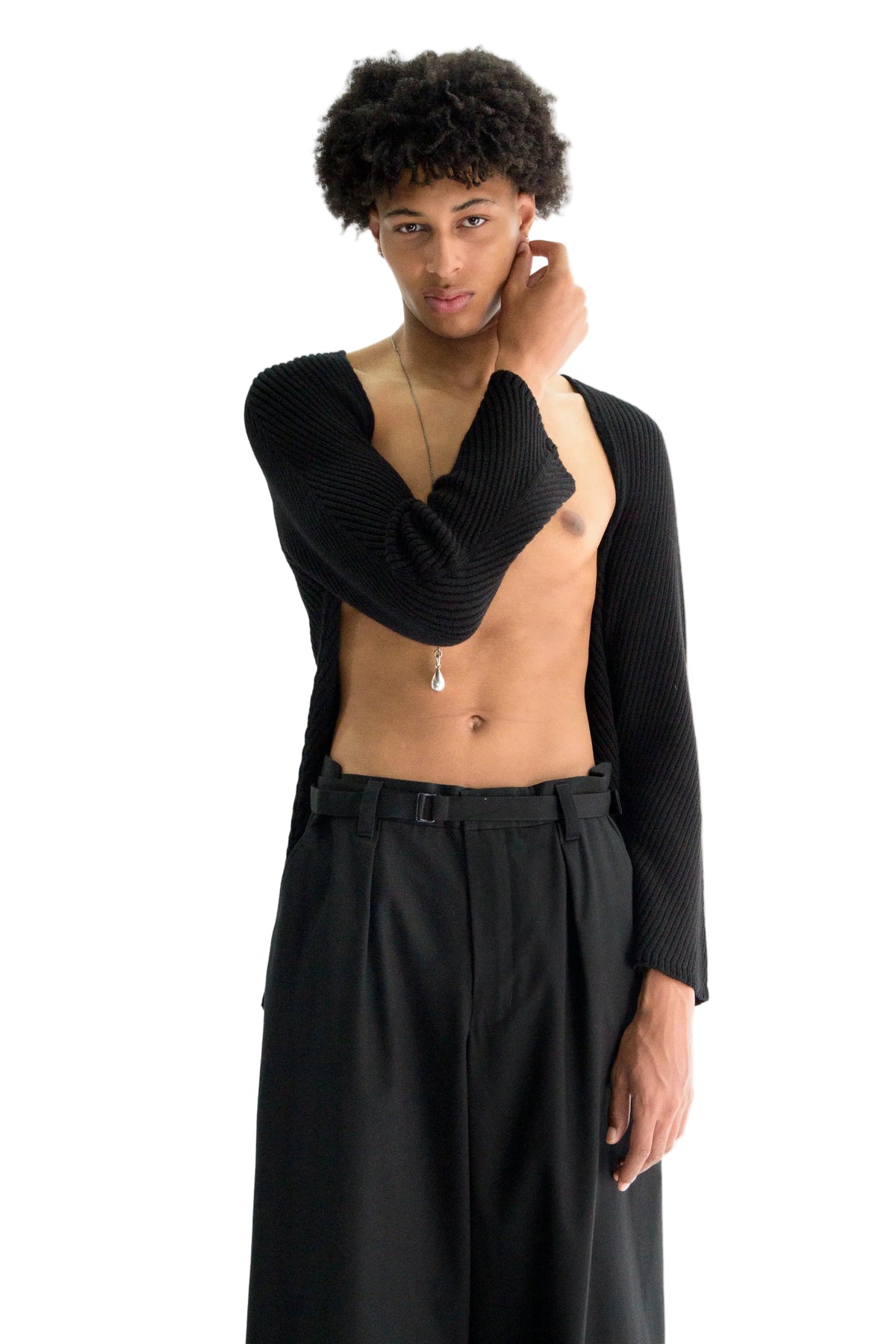 Ferdin Diagonal Rib Comfort Sweater