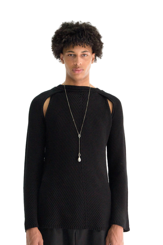 Ferdin Diagonal Rib Comfort Sweater