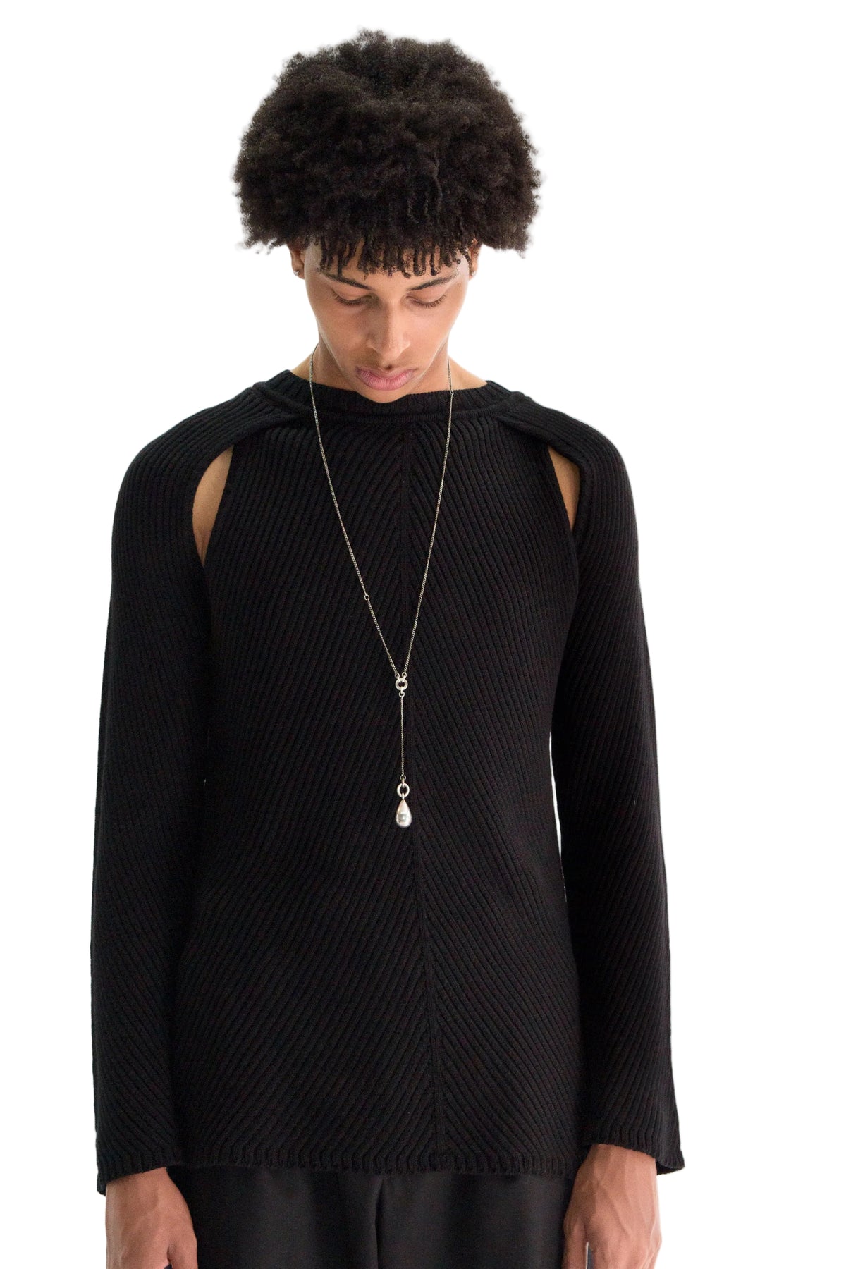 Ferdin Diagonal Rib Comfort Sweater