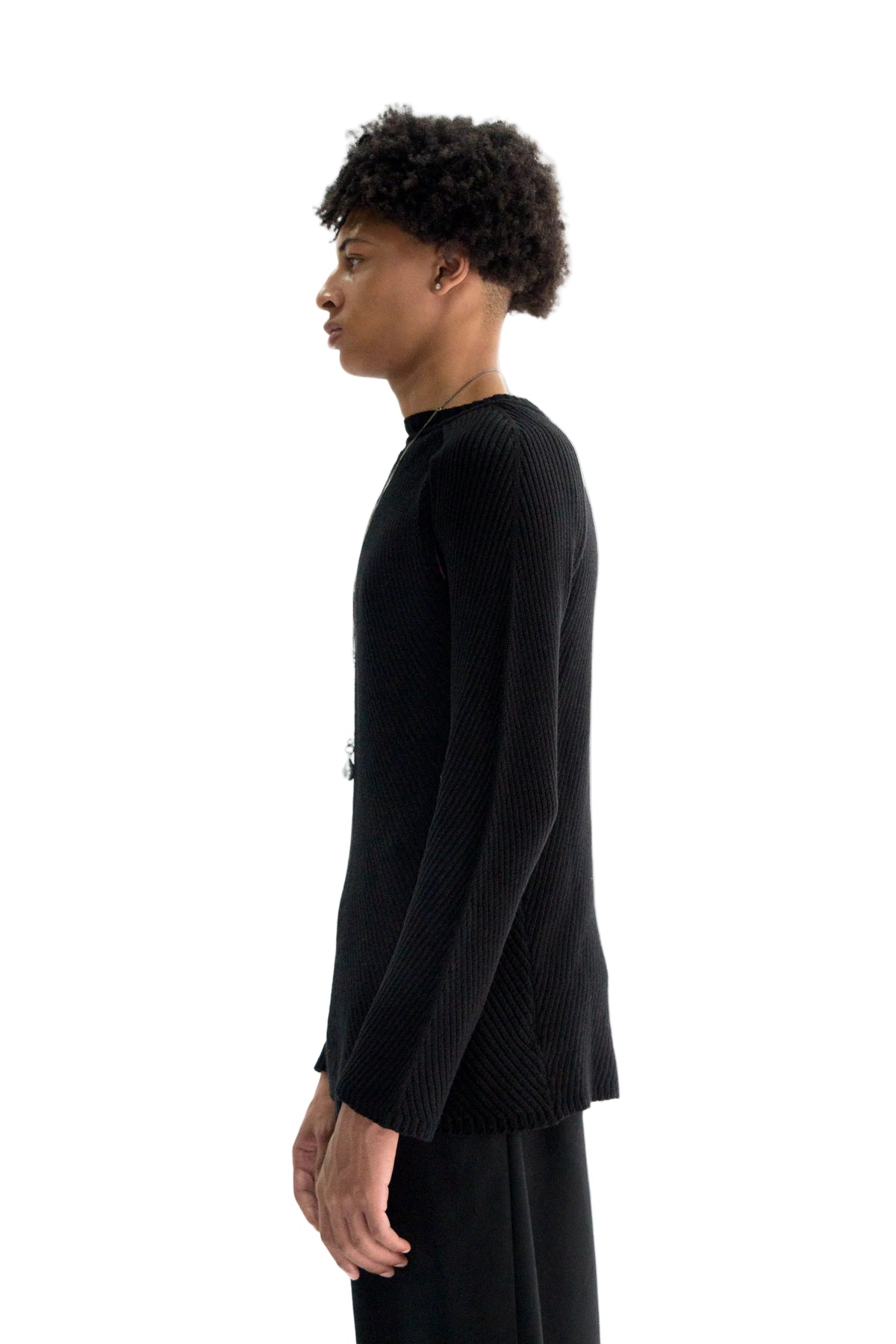 Ferdin Diagonal Rib Comfort Sweater