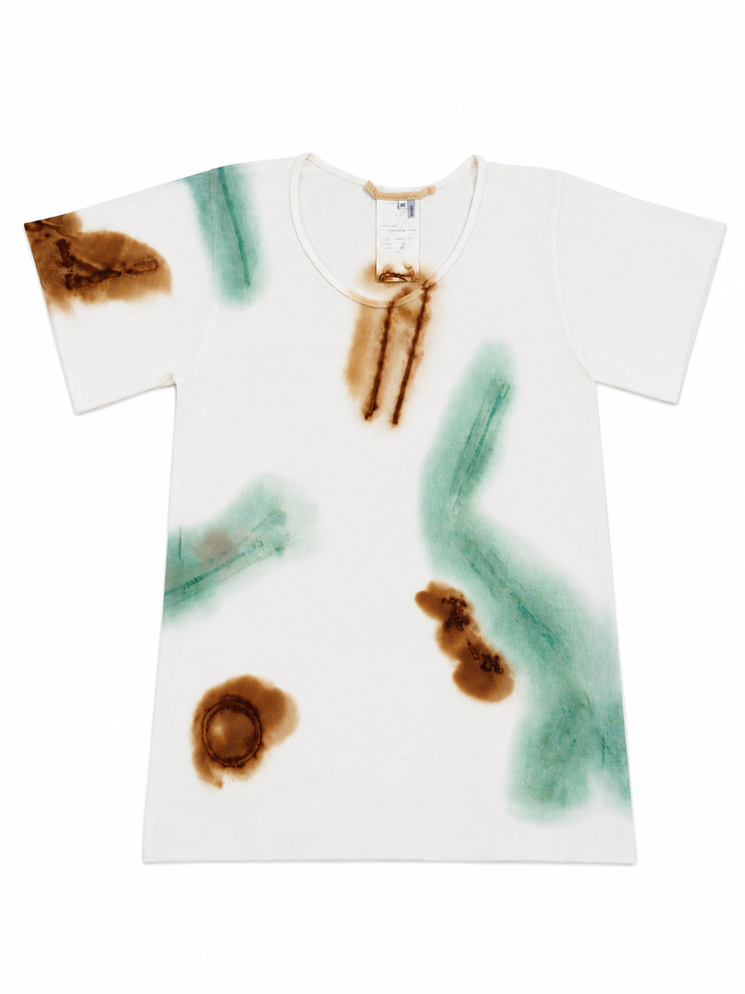 O.D. Reverse Stained S. Short Crewneck Slant Shirt