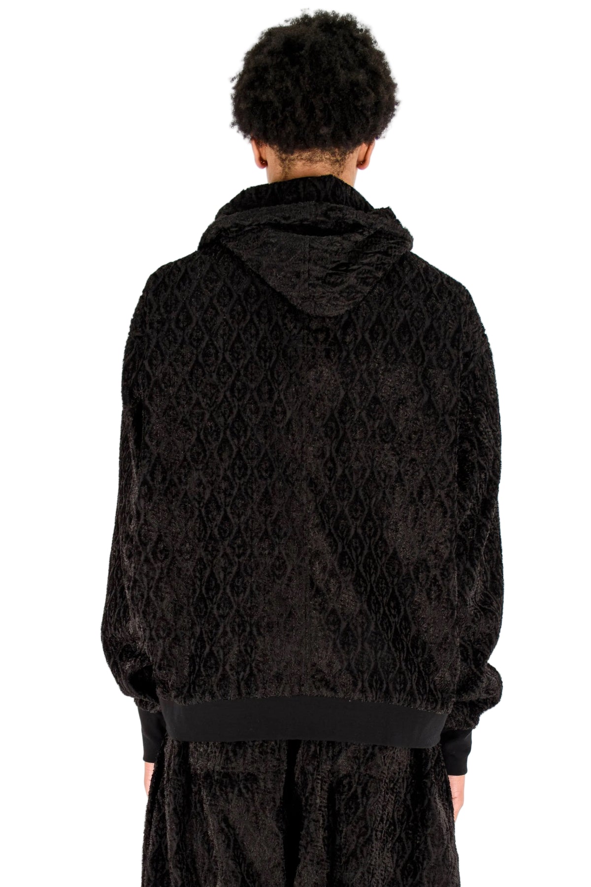Jacquard Hoodie Bomber
