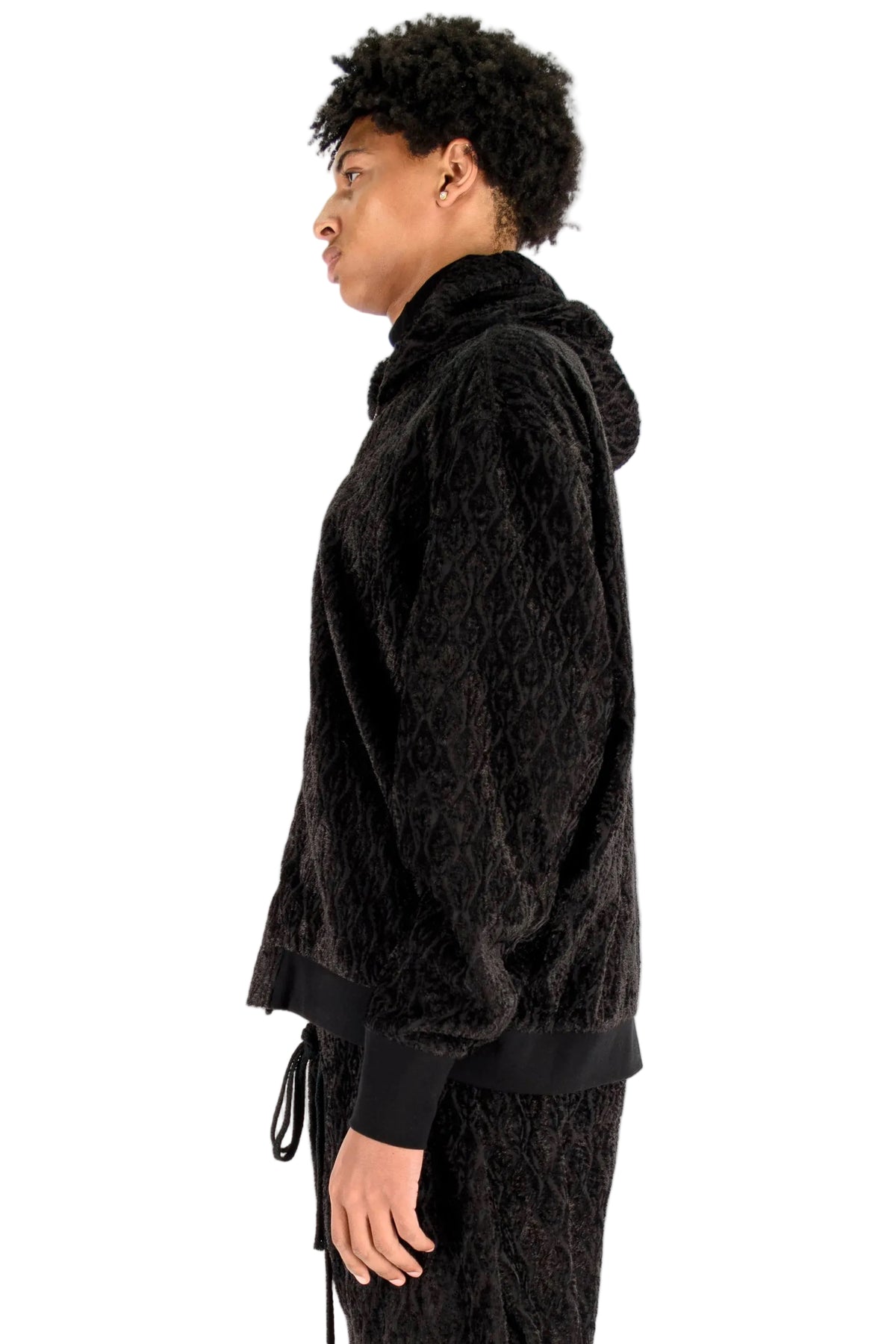 Jacquard Hoodie Bomber