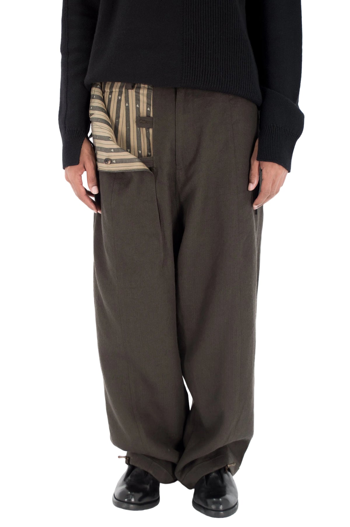 Herringbone Hidden Arc Trousers
