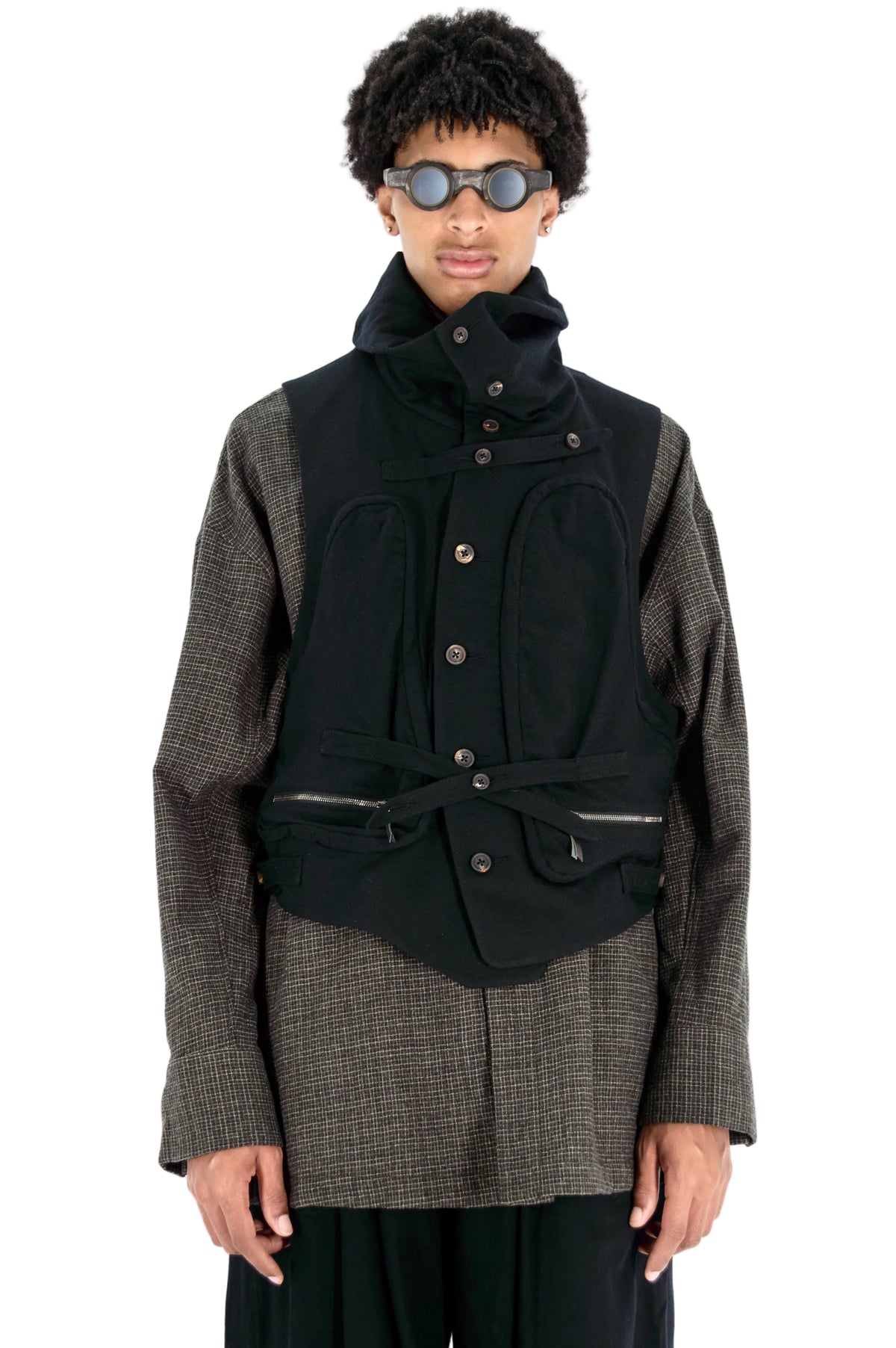 High-Neck Utility Vest