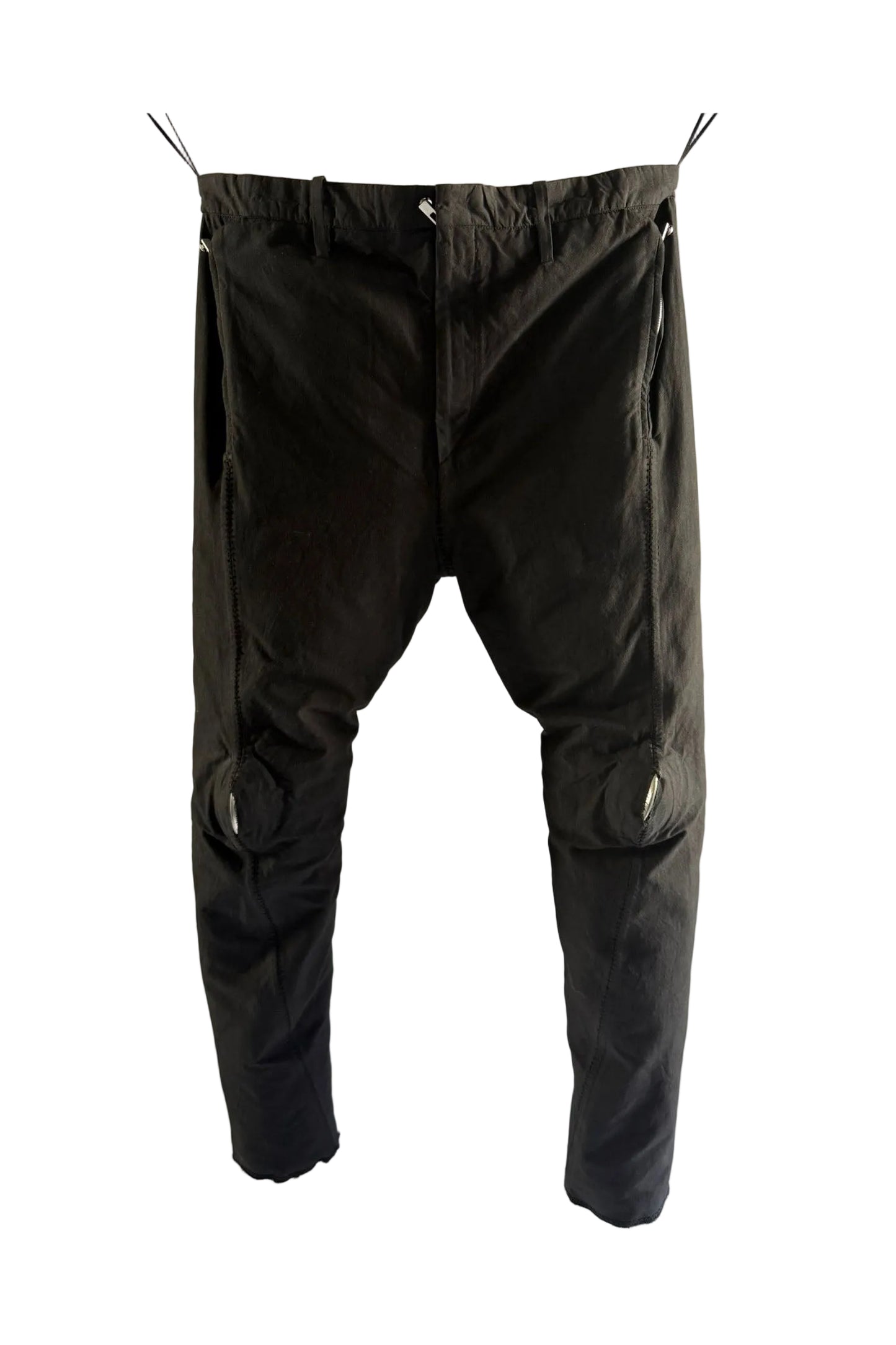 Object Dyed Prosthetic Spine Front Zip Trouser