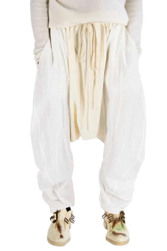 Low Crotch Taffeta Trousers