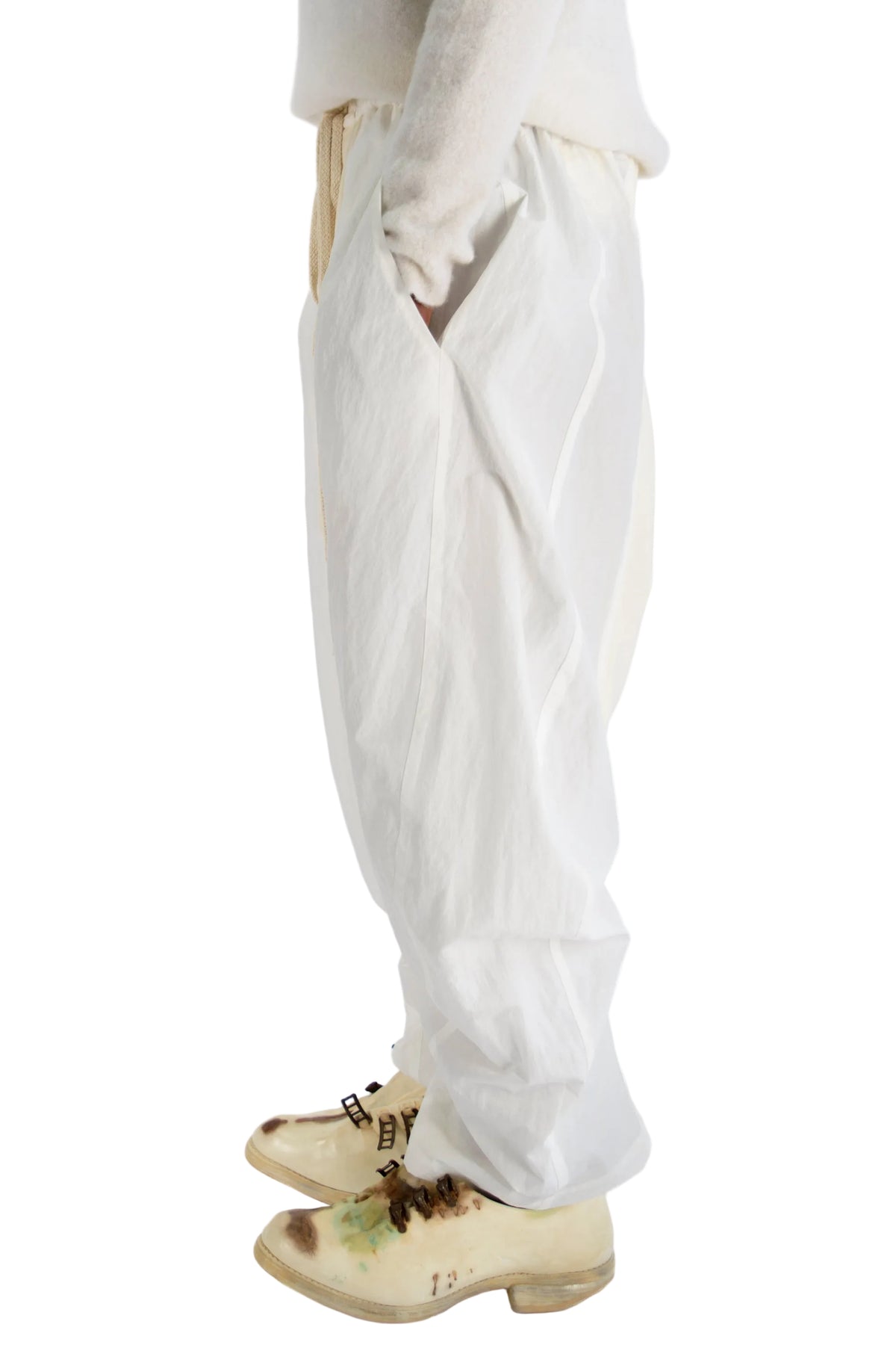 Low Crotch Taffeta Trousers