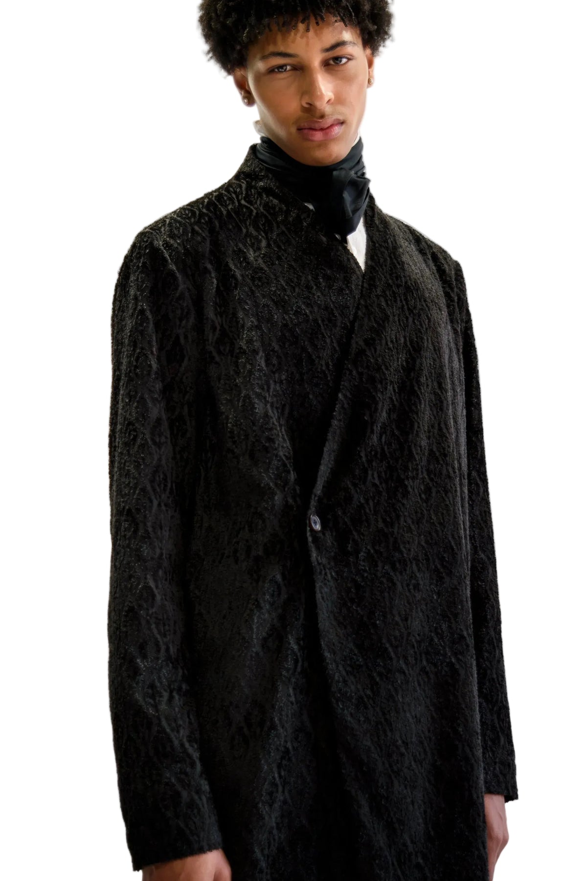 Jacquard Haori Cardigan