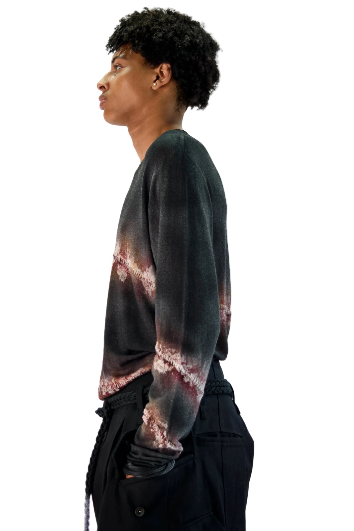 Spray-Dyed Wool Sweater