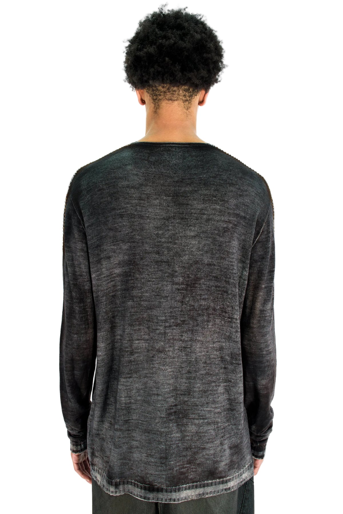 Scar-Stitch Wool Knit Sweater