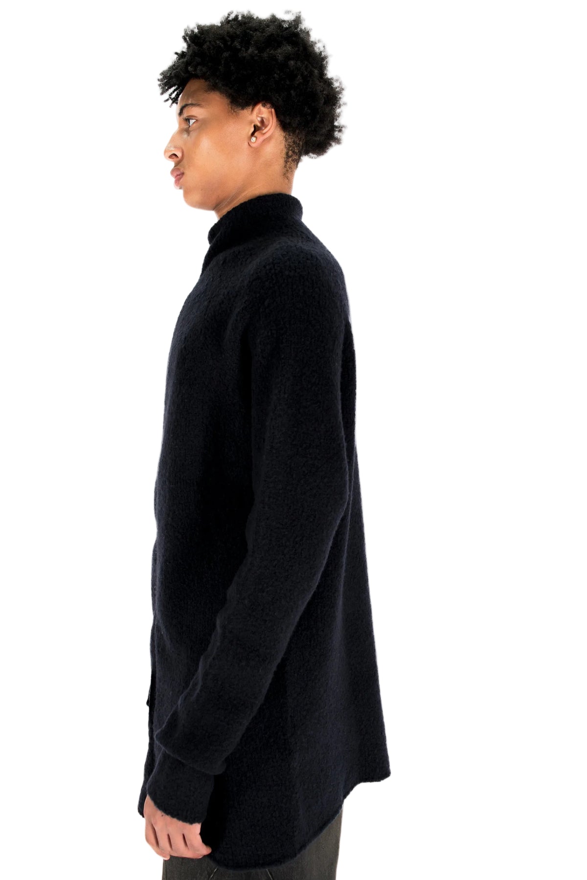 Zip-Detail Wool Sweater