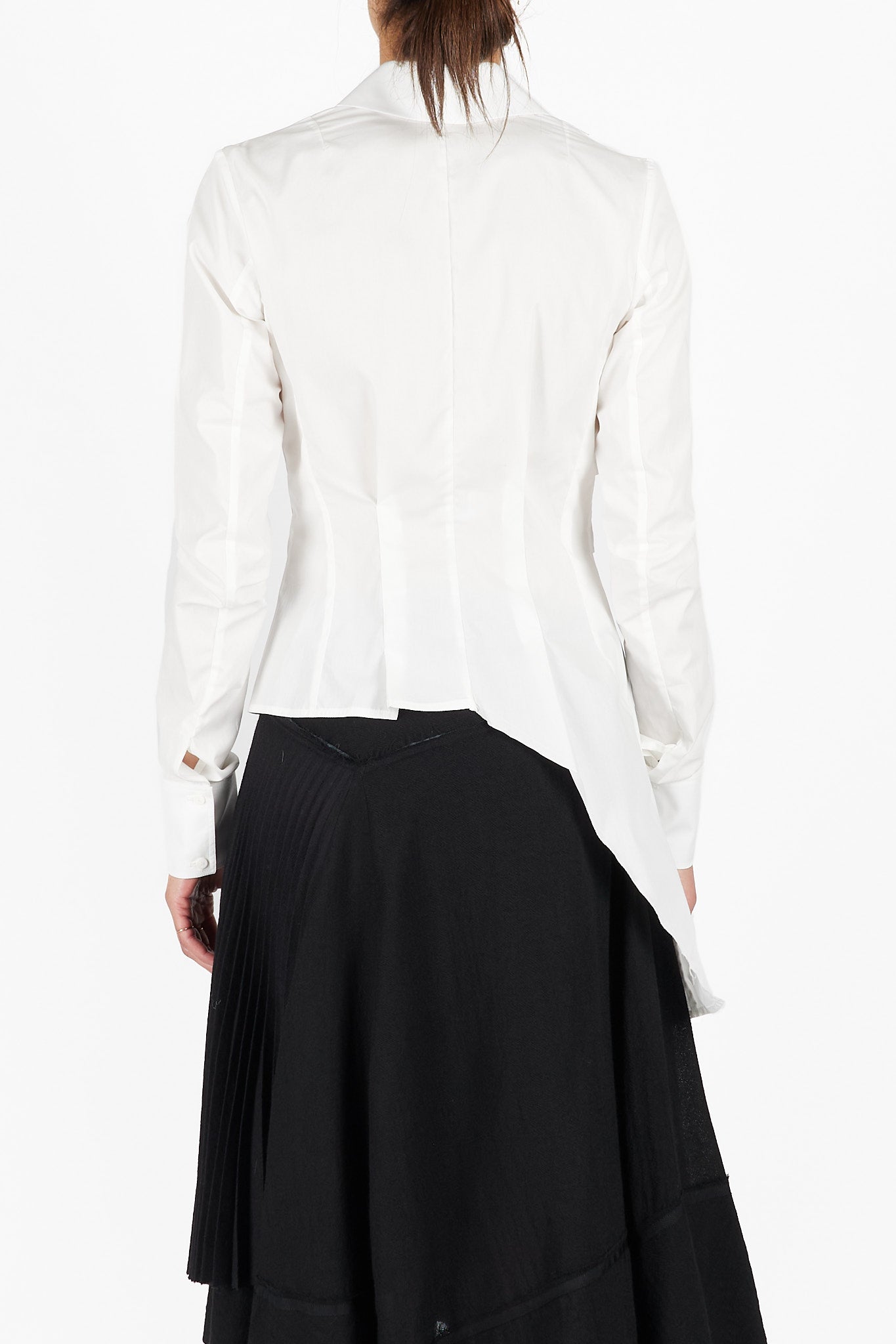 Side-Pleated Shirt Jacket