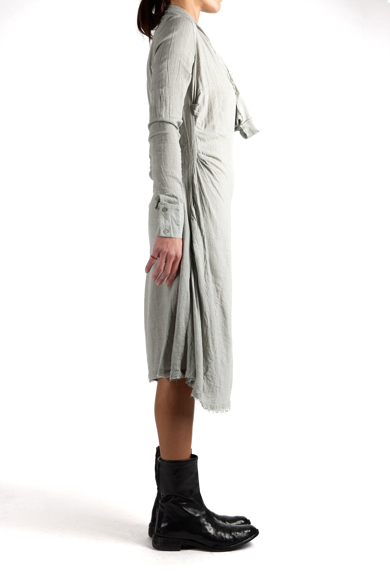 Short Pleated Draped Dress