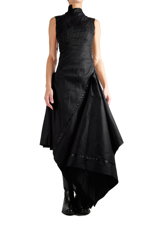 Taffeta Pleats Dress