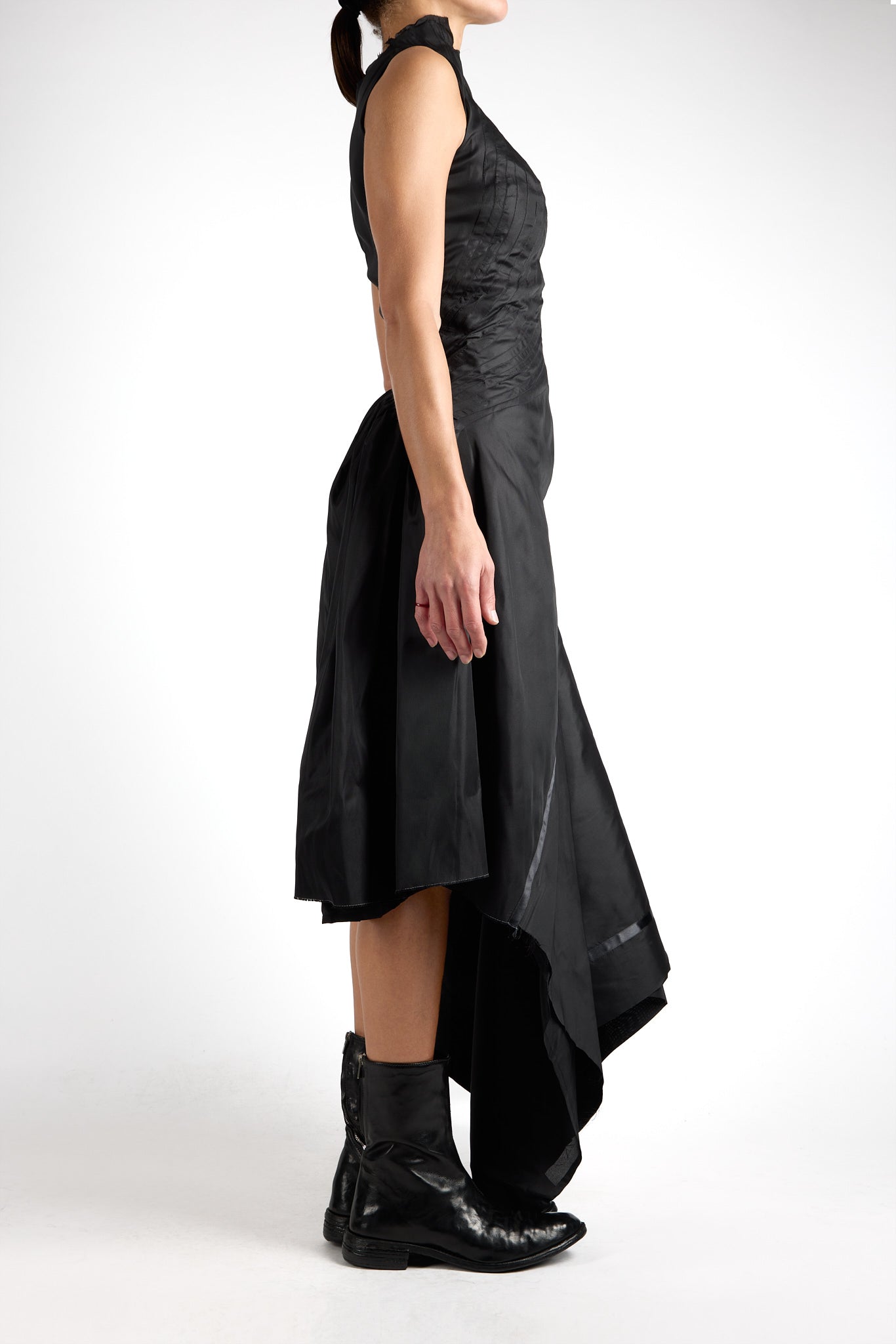 Taffeta Pleats Dress