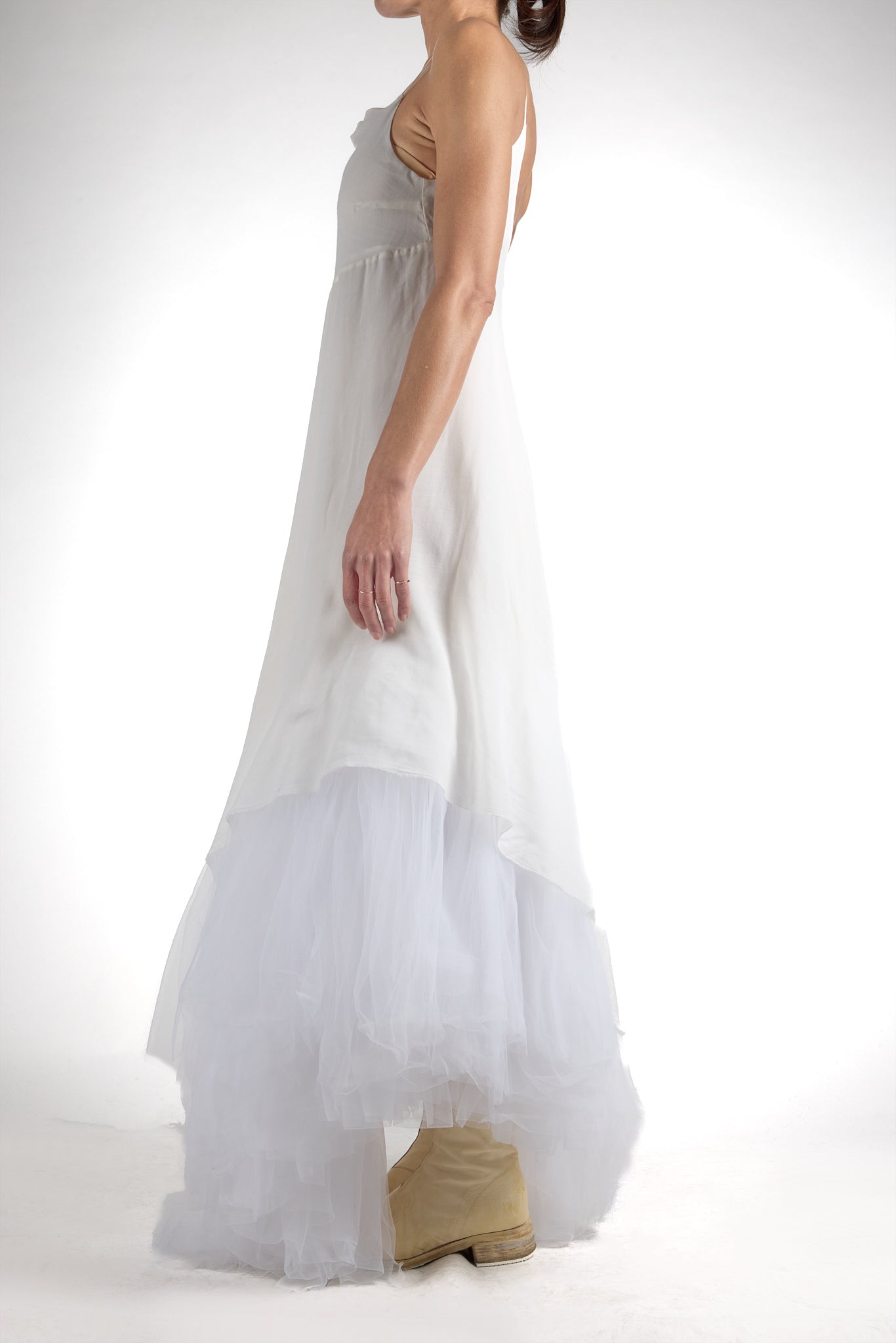 Tulle Panel Combi Dress