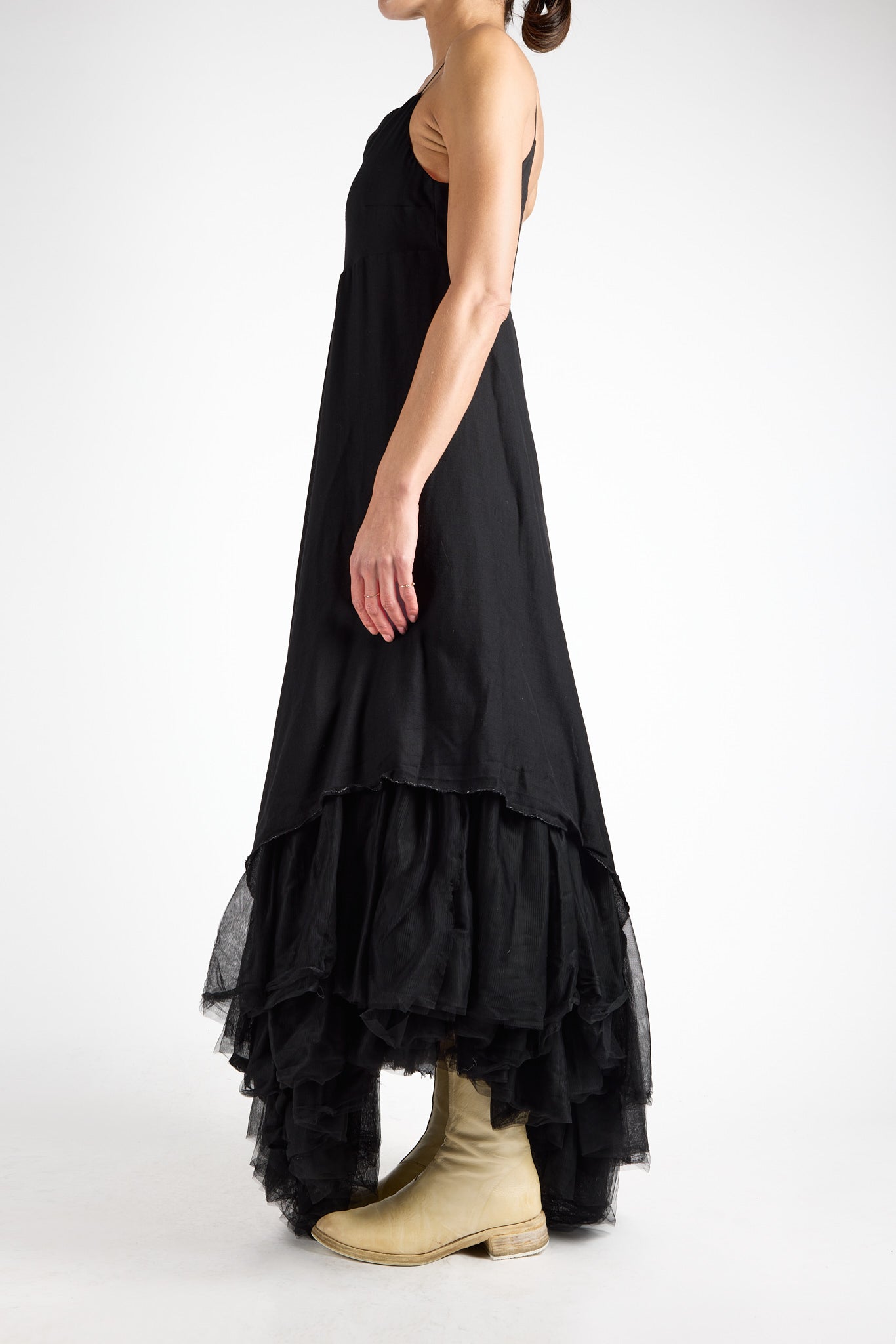 Tulle Panel Combi Dress