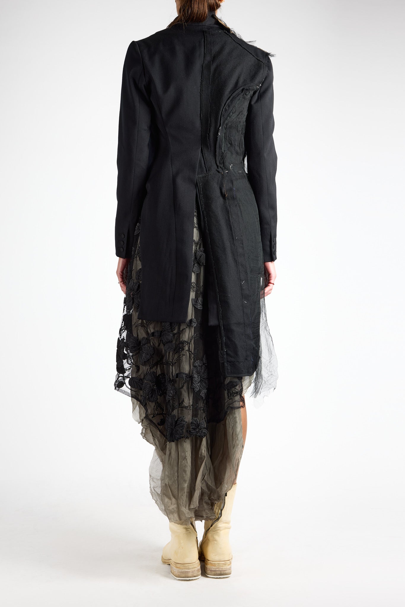 Veiled Canvas Frock Coat