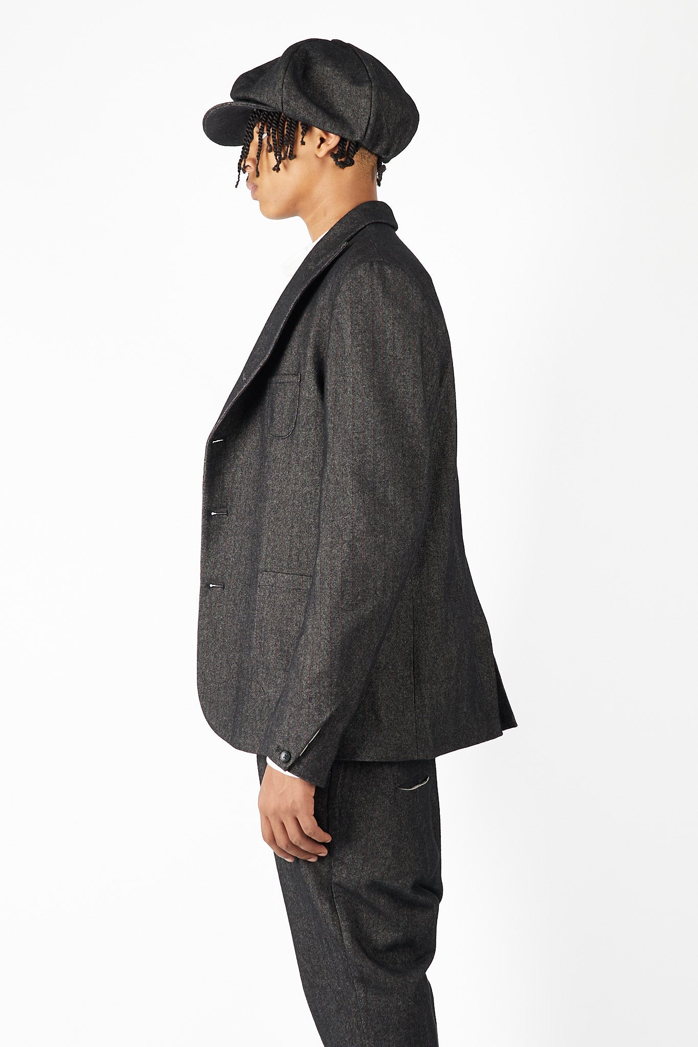 Curved Lapel Jacket