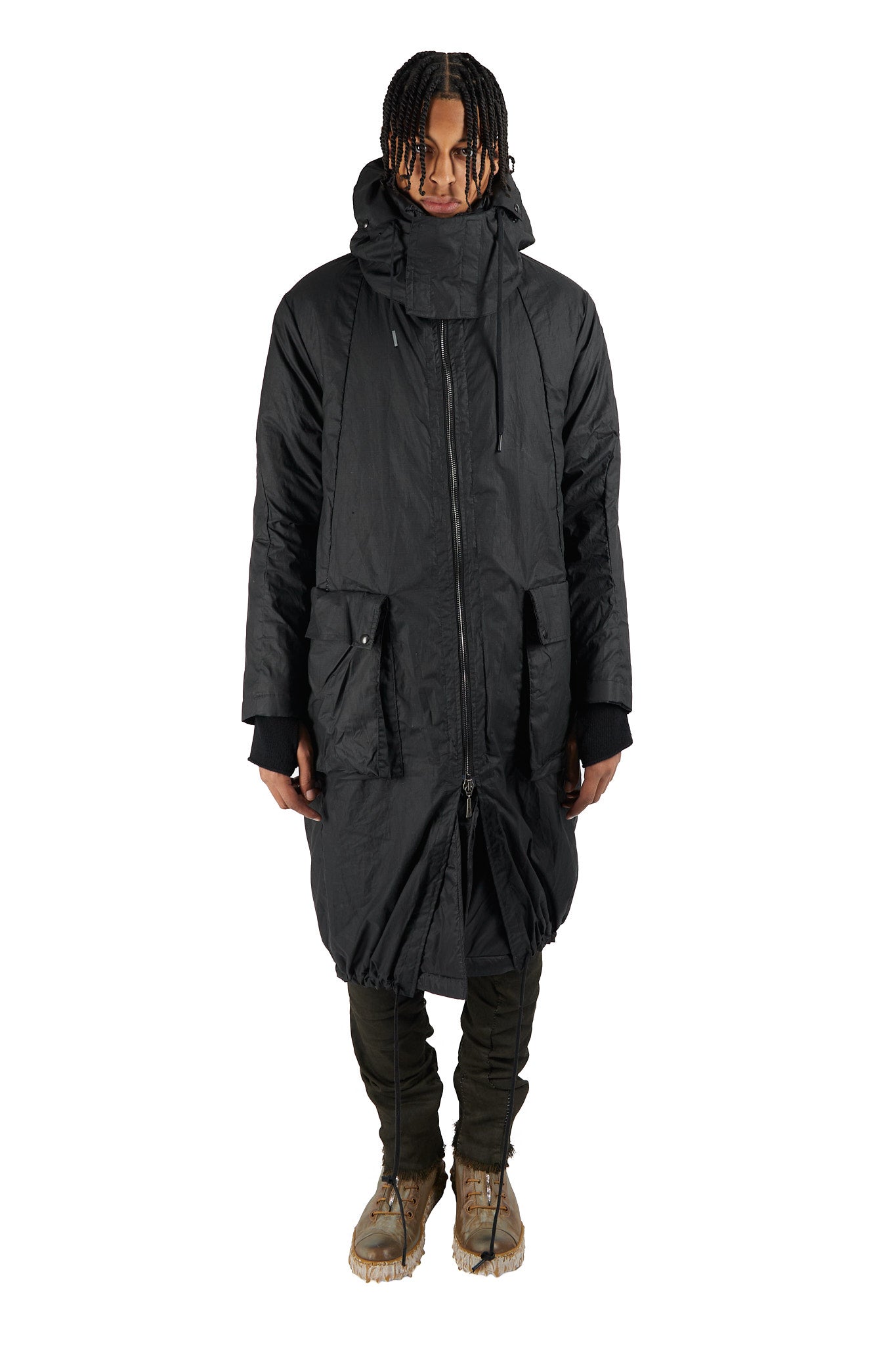 Waxed Zip Parka