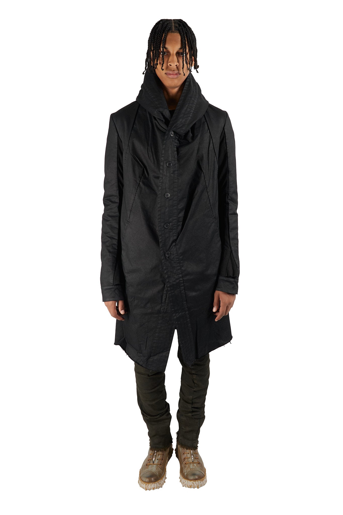 Waxed Button Parka