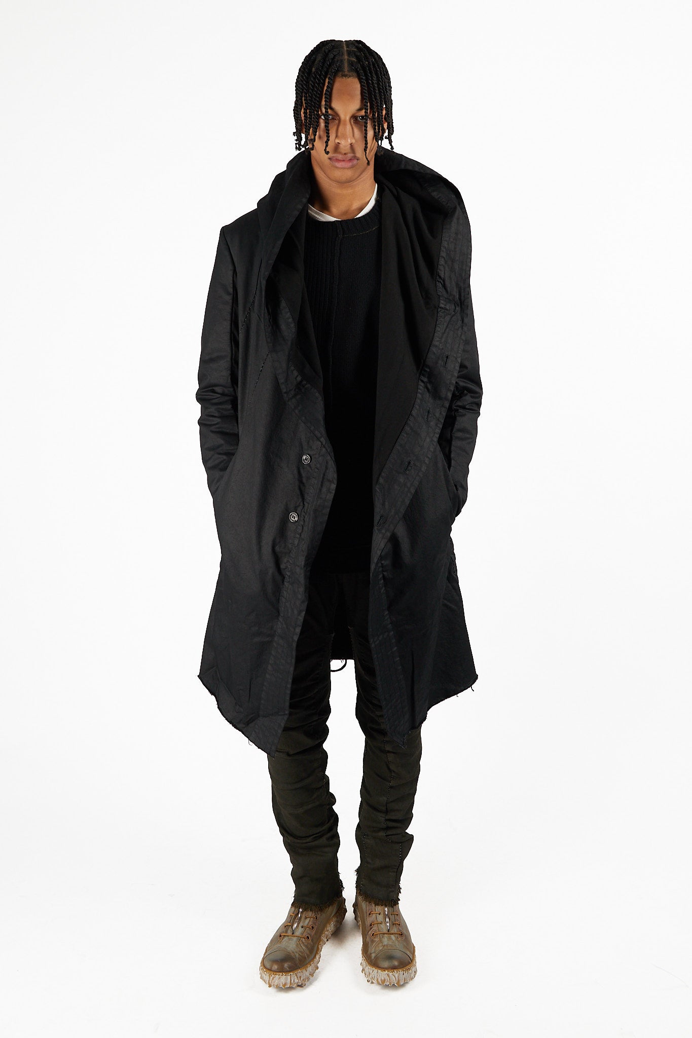 Waxed Button Parka