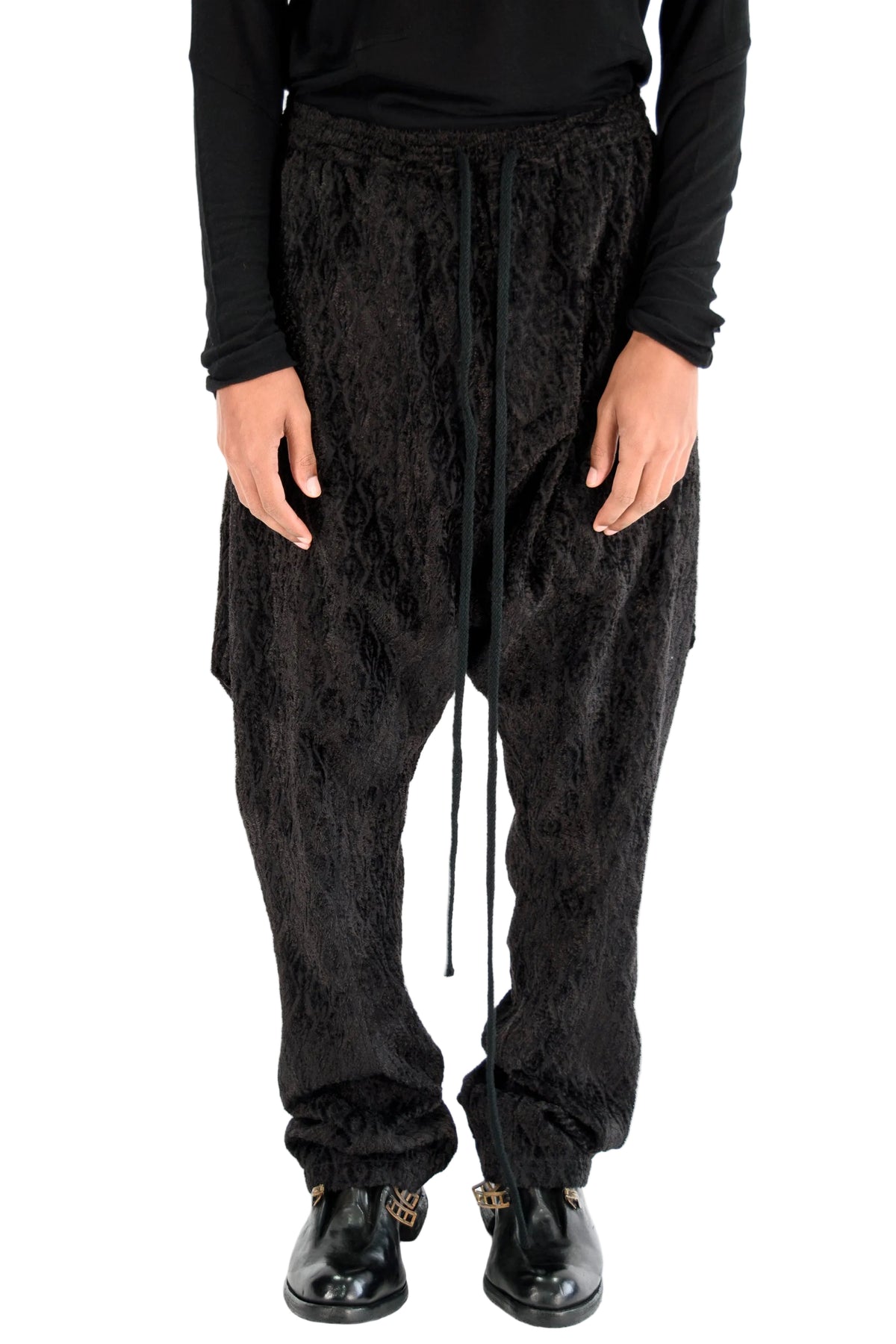 Jacquard Drape Trousers