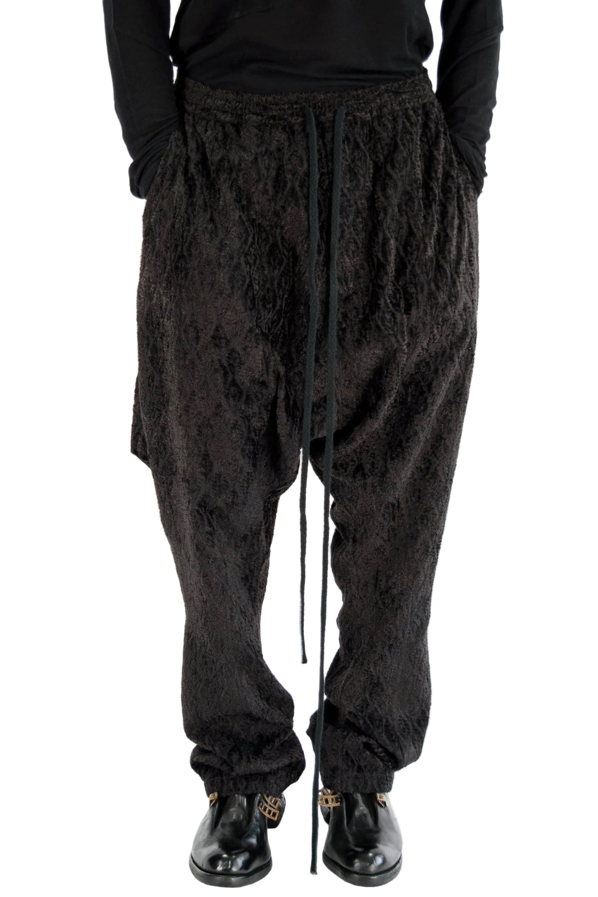 Jacquard Drape Trousers