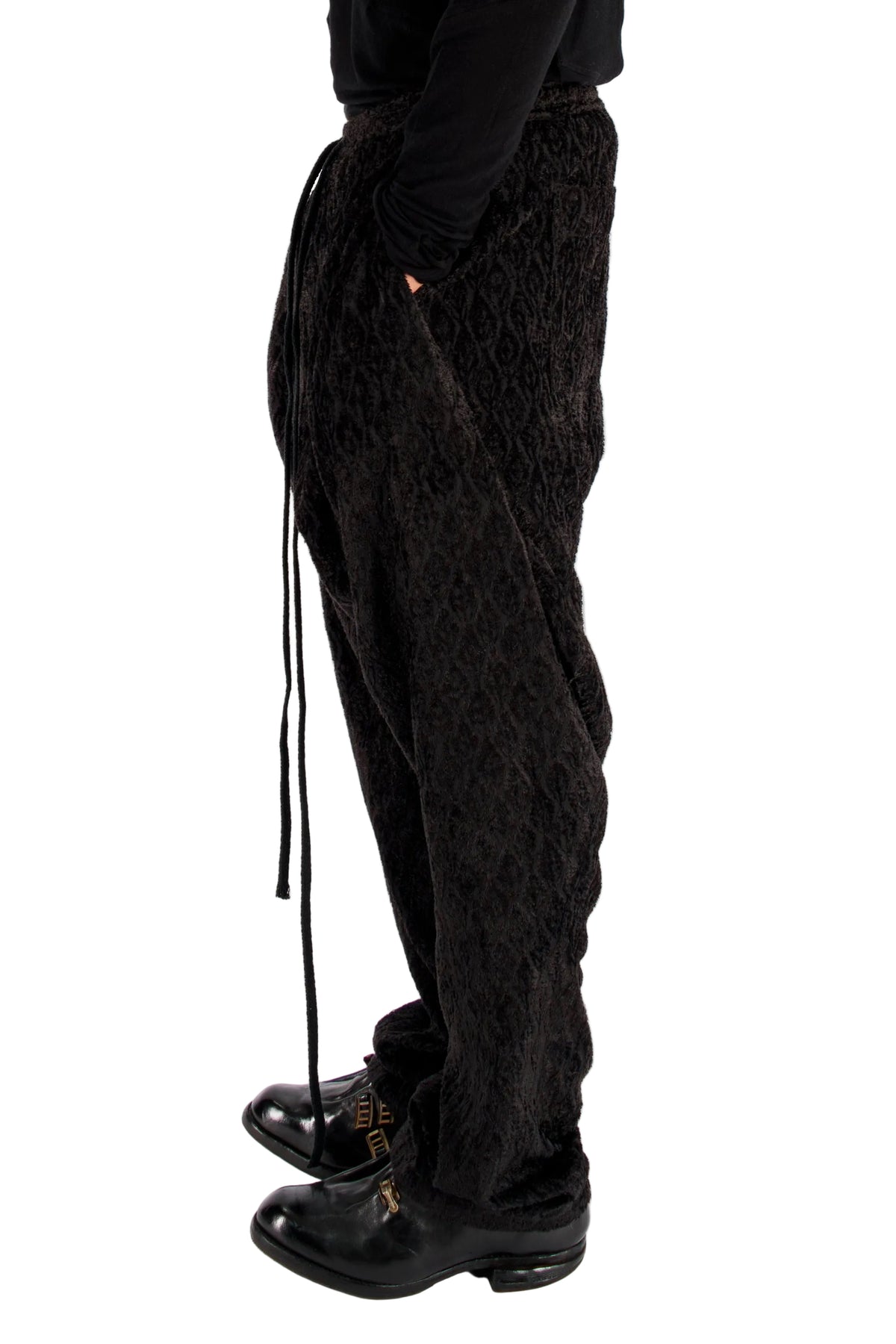 Jacquard Drape Trousers