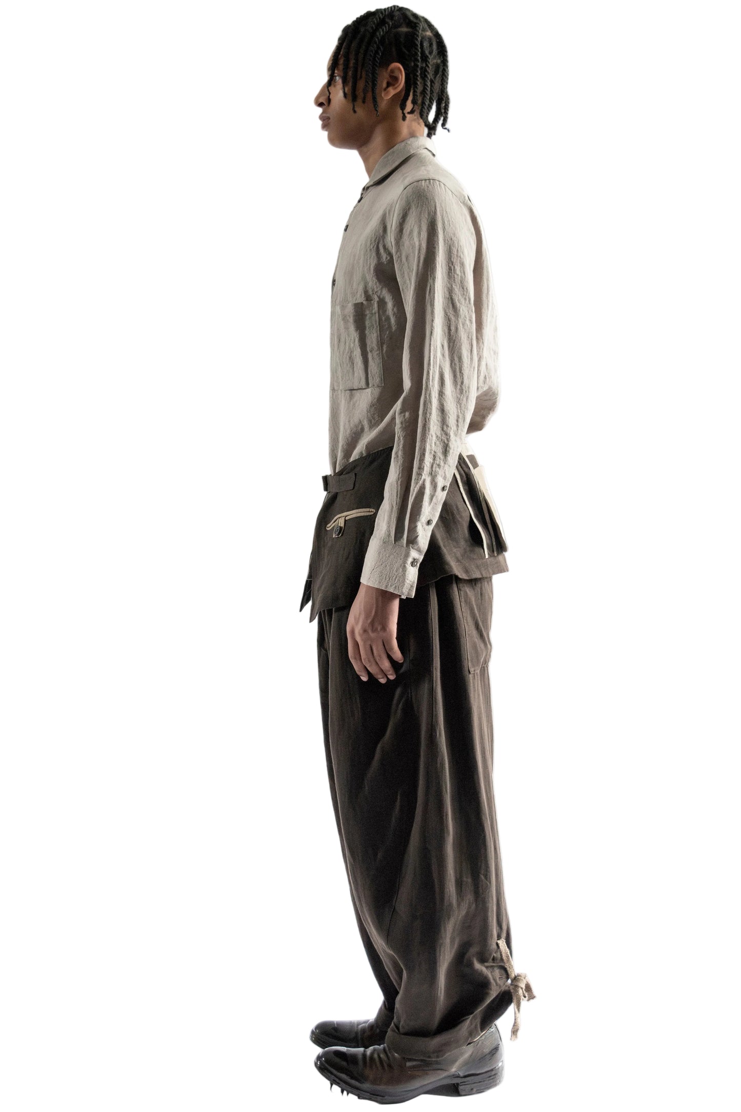 Tiny Spread Collar Pocket Shirt