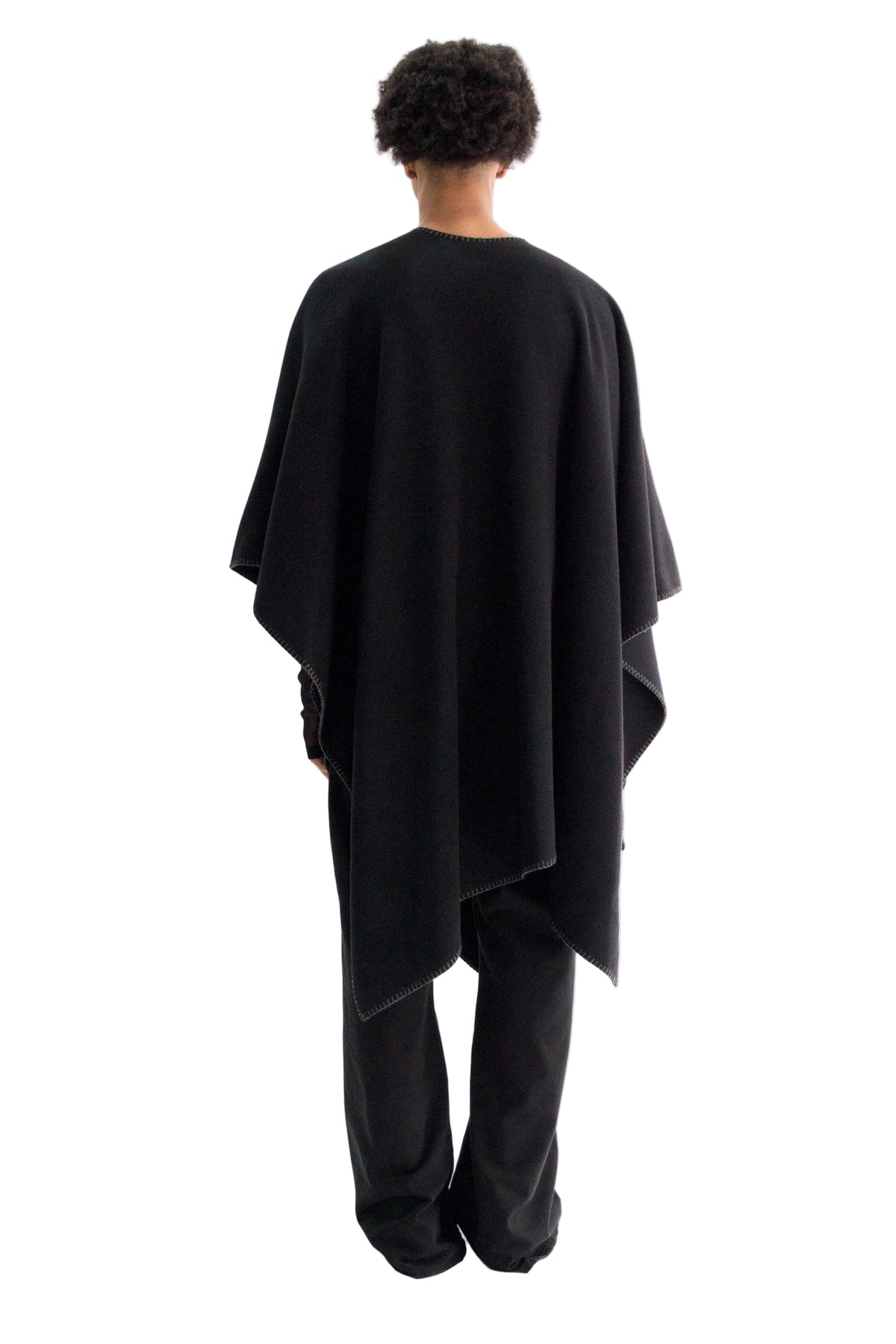 Ovart Rectangular Cape with Leather Patch