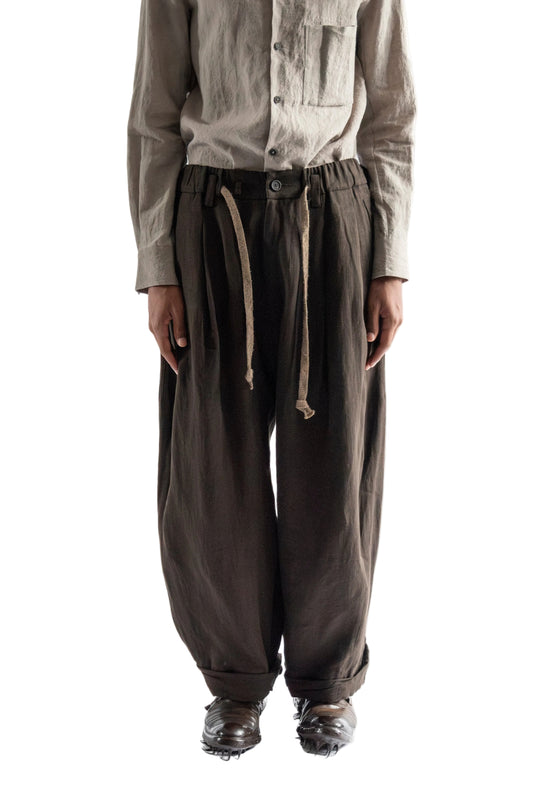 Rolled-Up Wide Leg Trousers