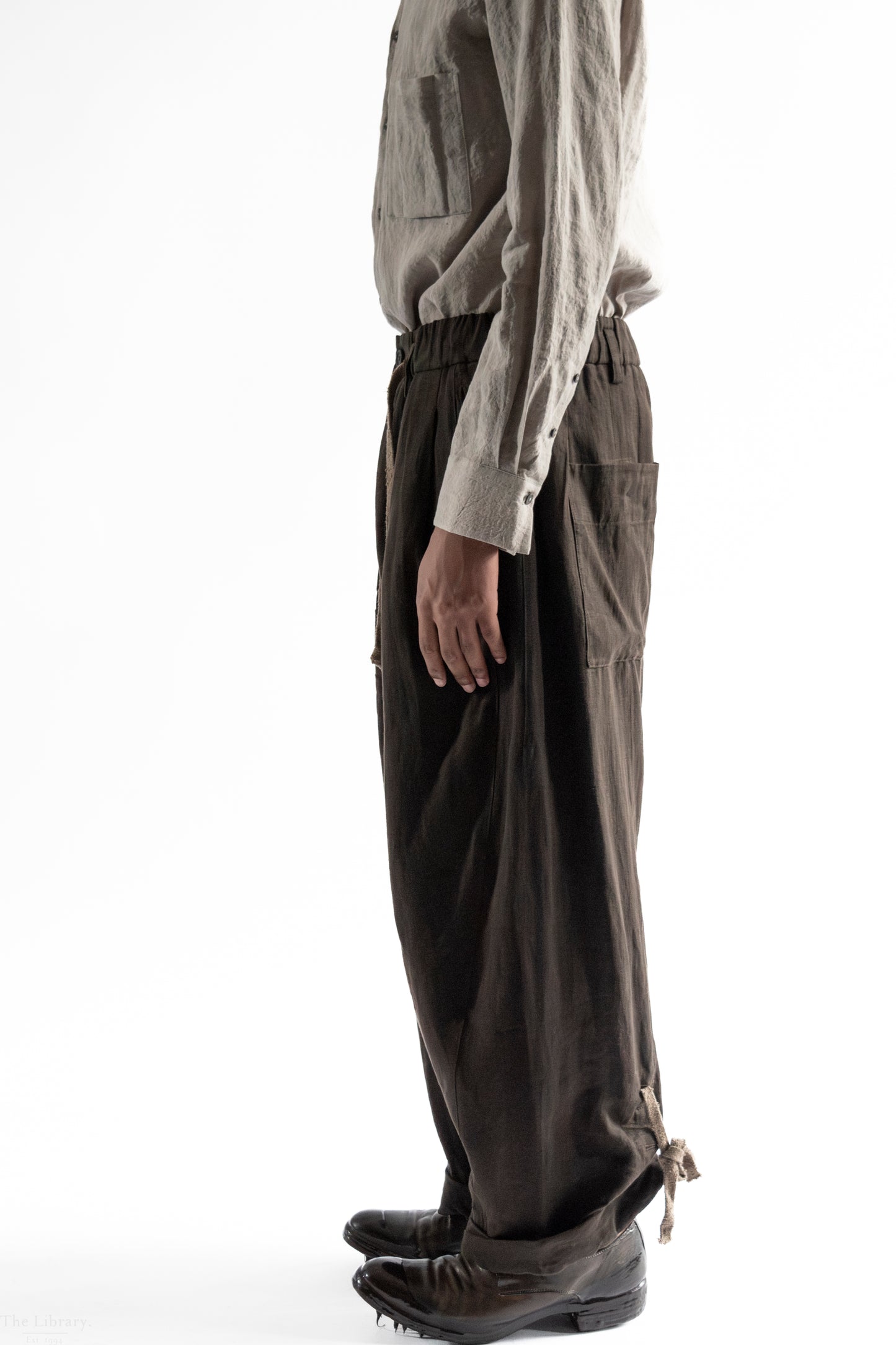 Rolled-Up Wide Leg Trousers