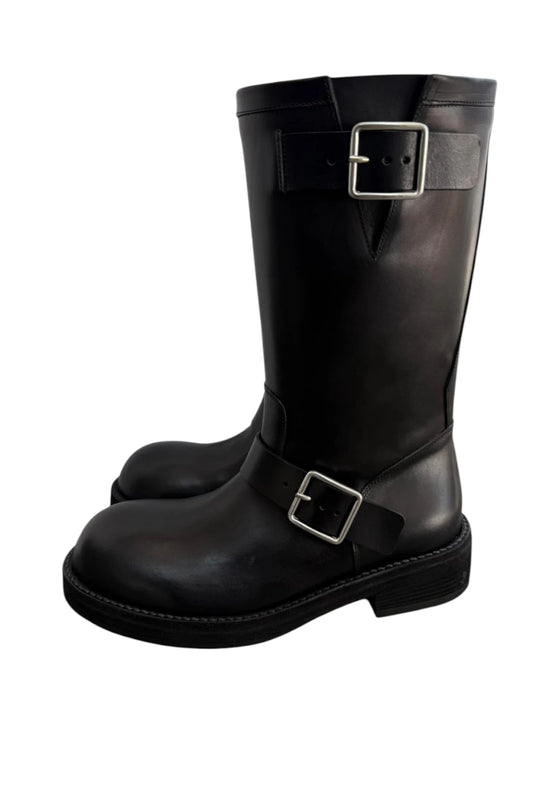 Sarith Engineer Biker Boots with Buckles