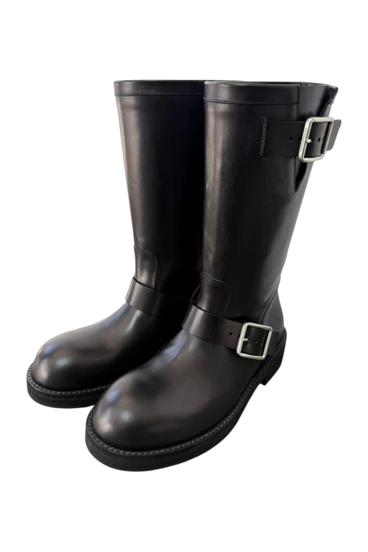 Sarith Engineer Biker Boots with Buckles