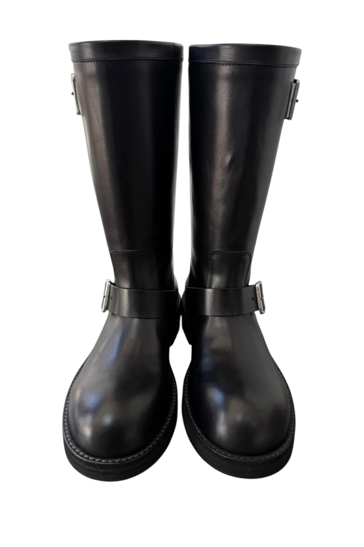 Sarith Engineer Biker Boots with Buckles