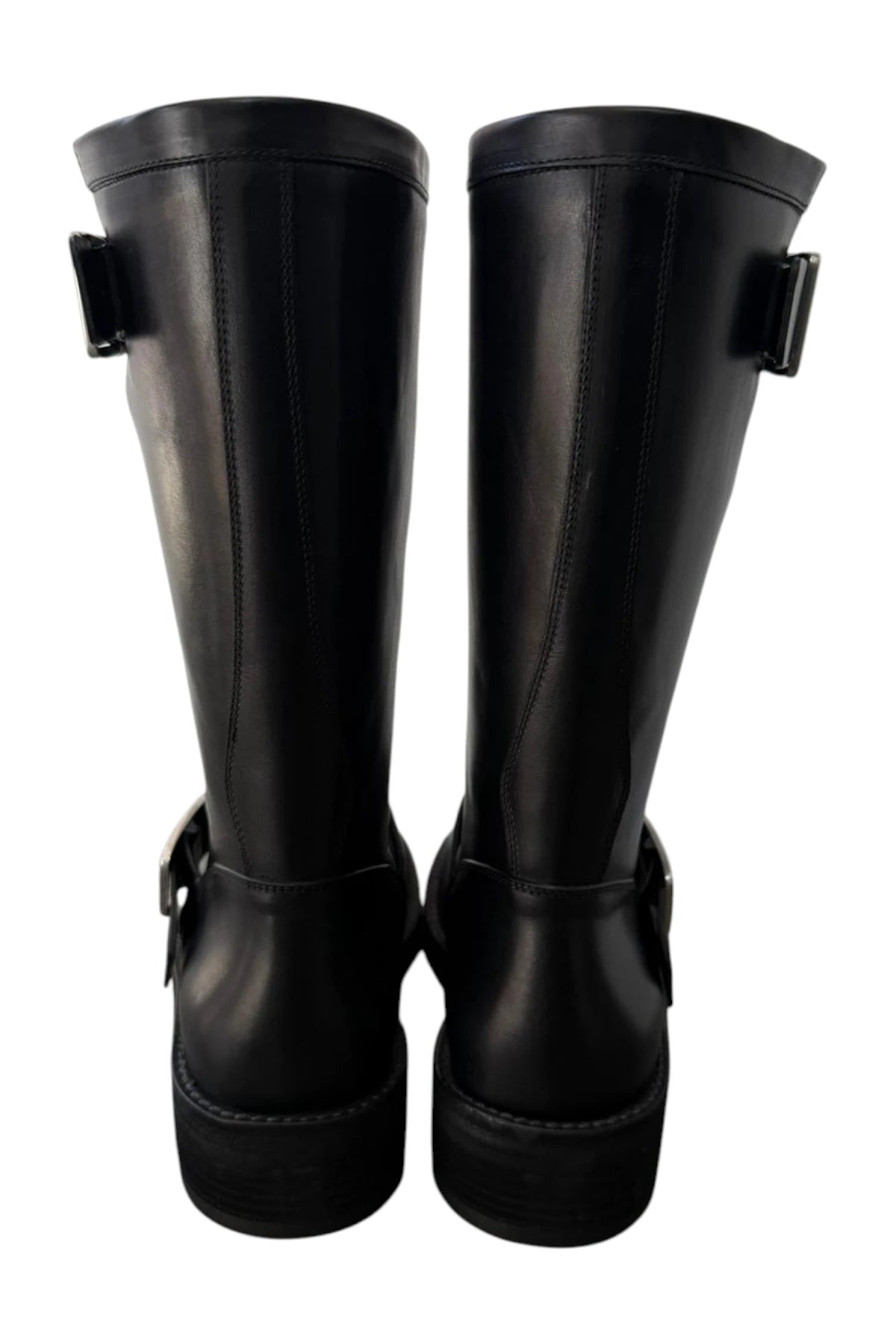 Sarith Engineer Biker Boots with Buckles