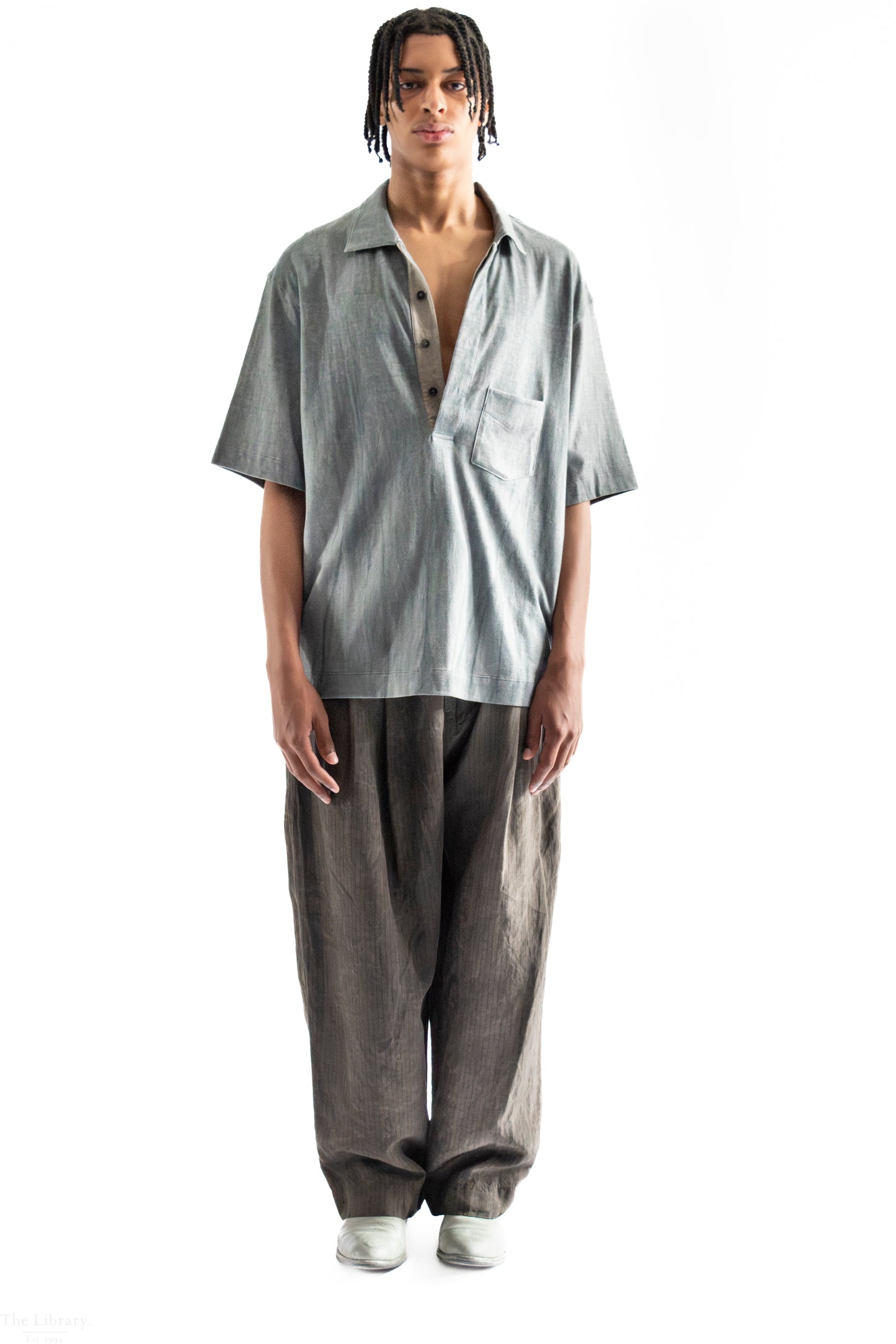 Spread Collar T-Shirt