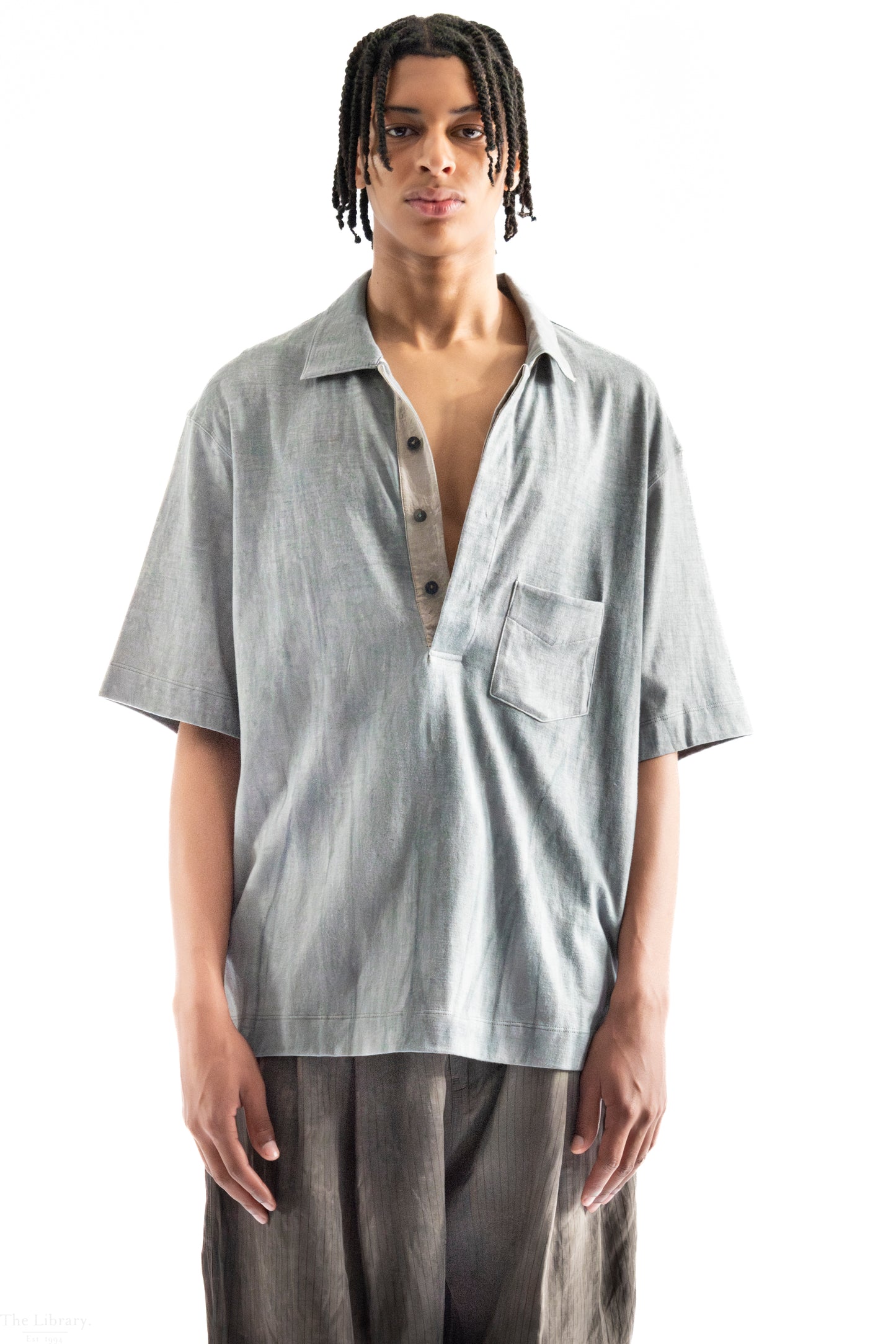 Spread Collar T-Shirt