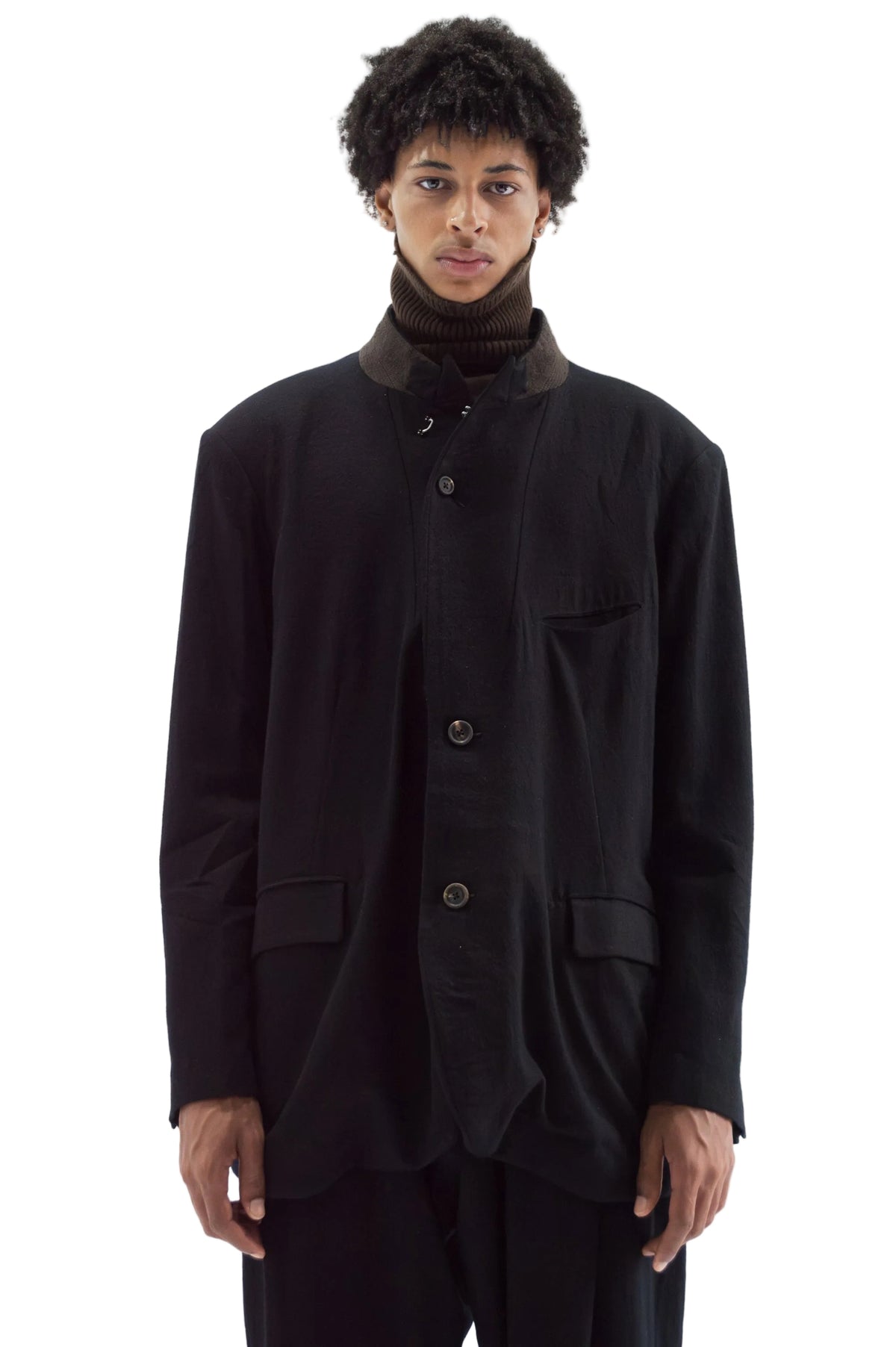 Classic Stand Collar Blazer