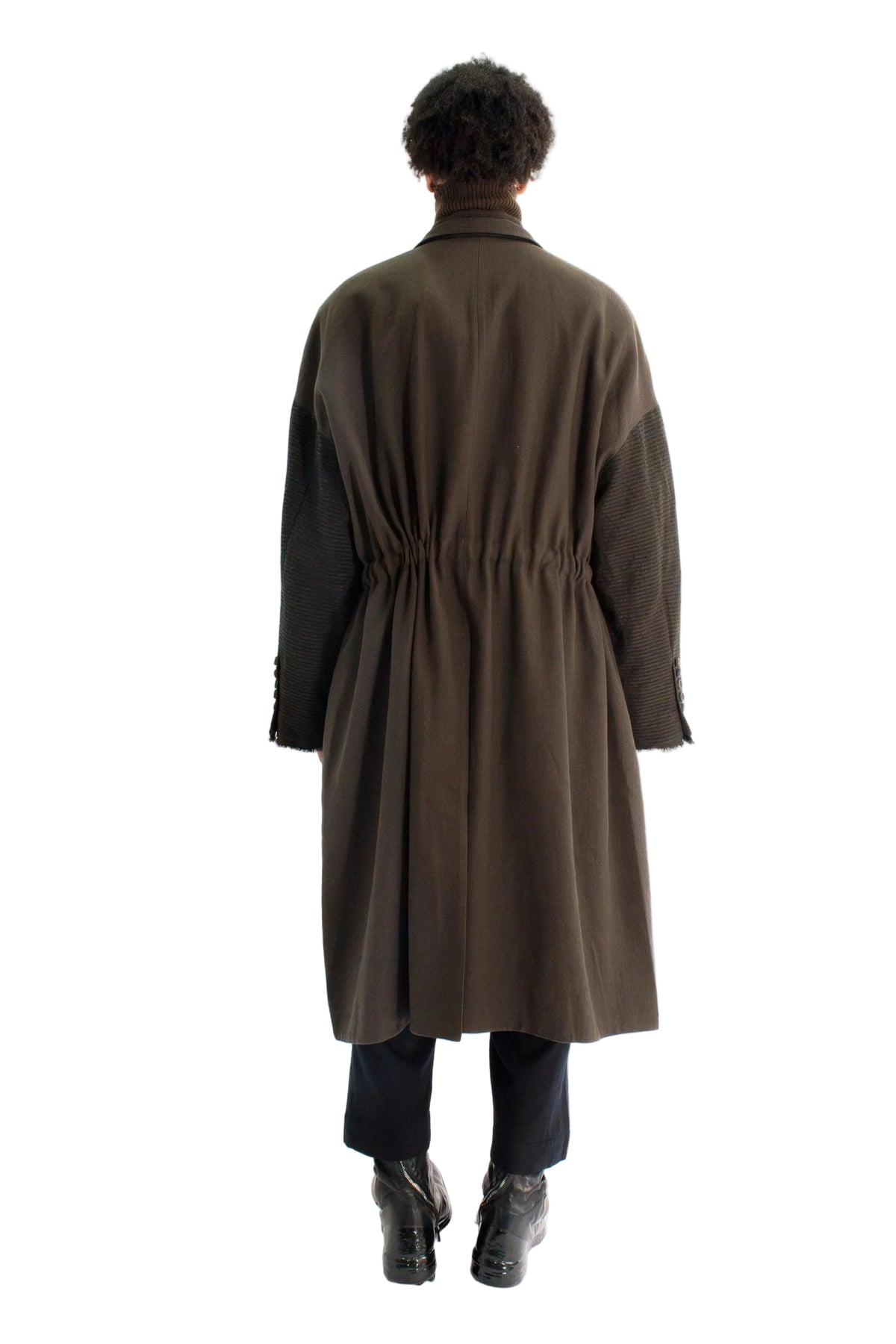 Stand Collar Long Coat