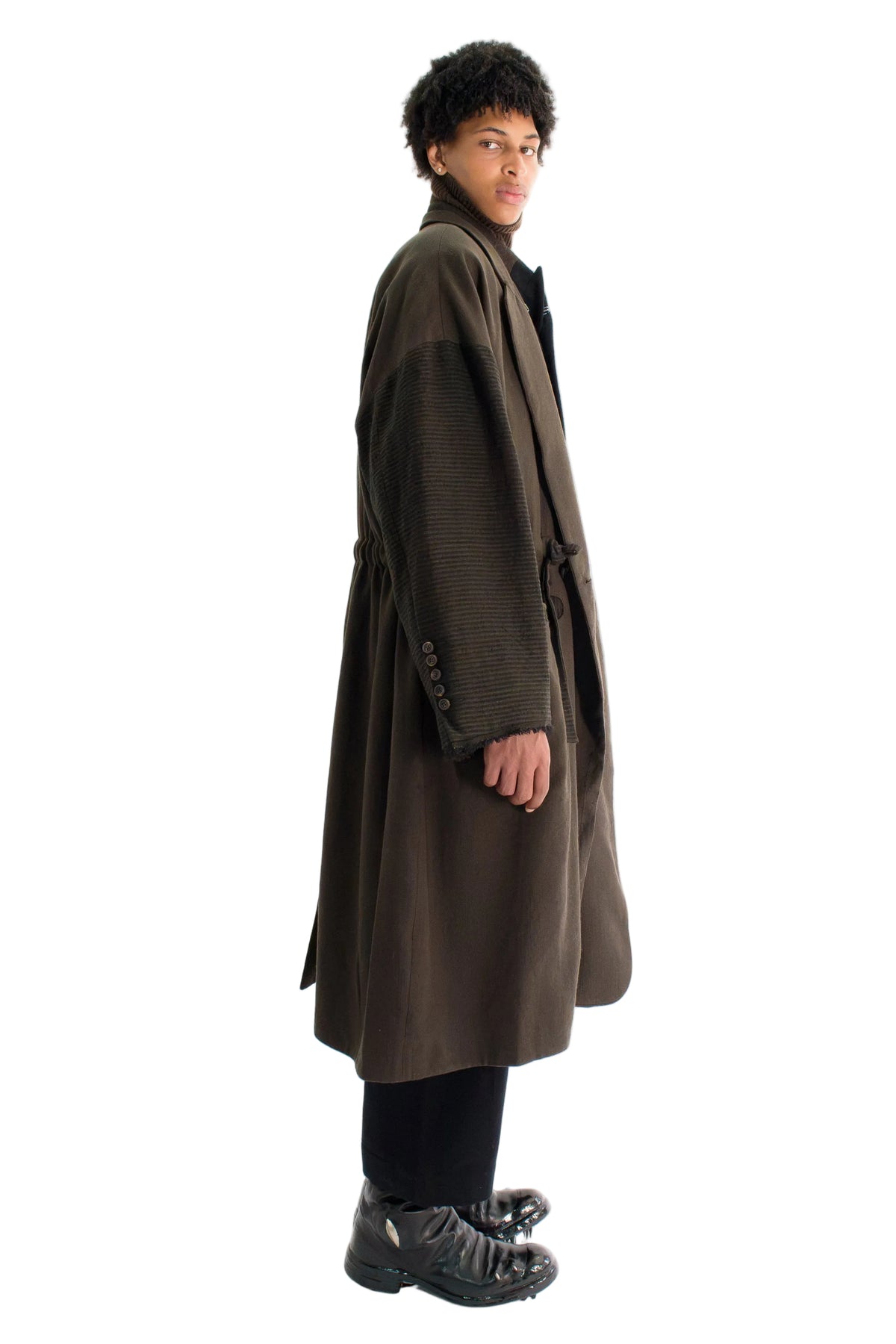 Stand Collar Long Coat