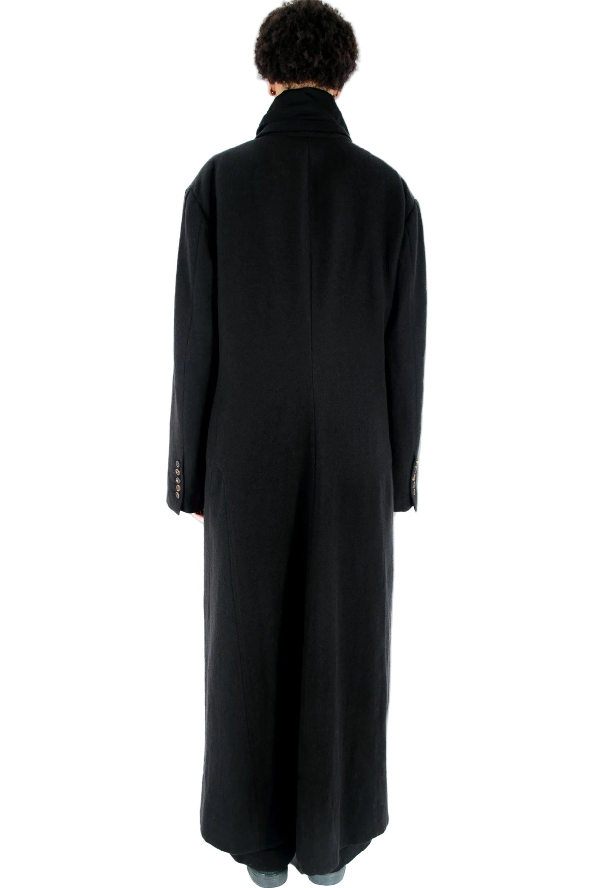 Extra Long Stand Collar Coat